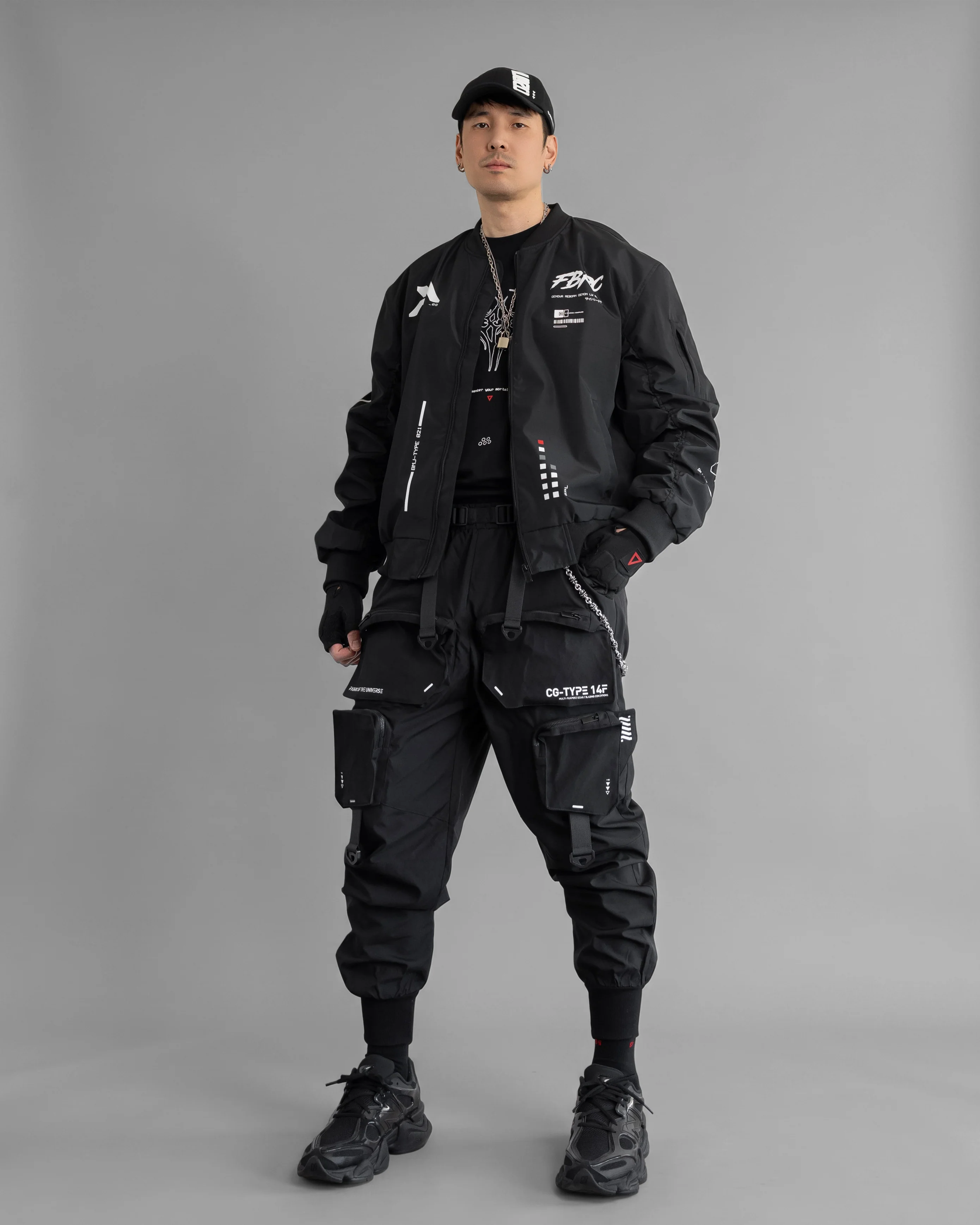 Genova Demon Black LW Bomber Jacket - Image 9