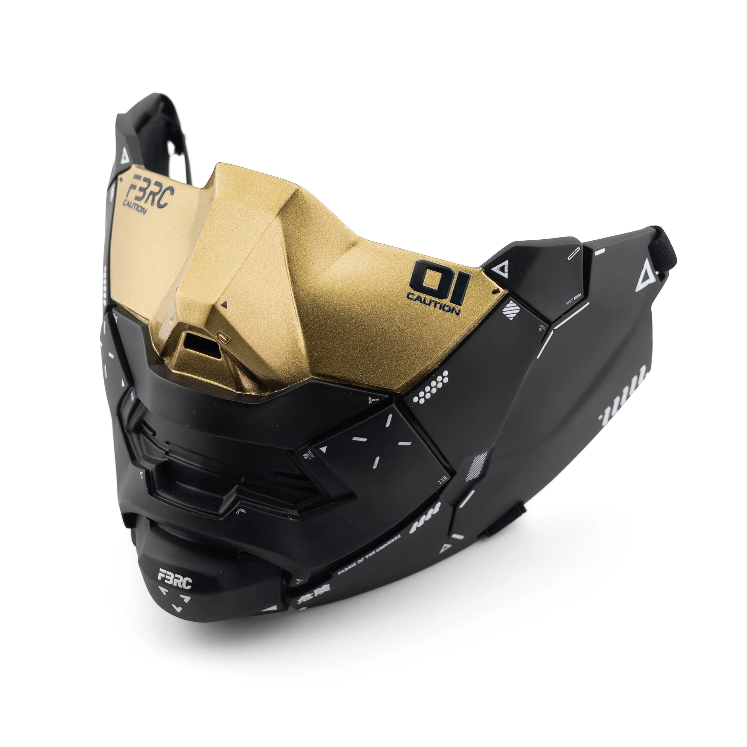 Genova Reborn Black Gold Half Mask