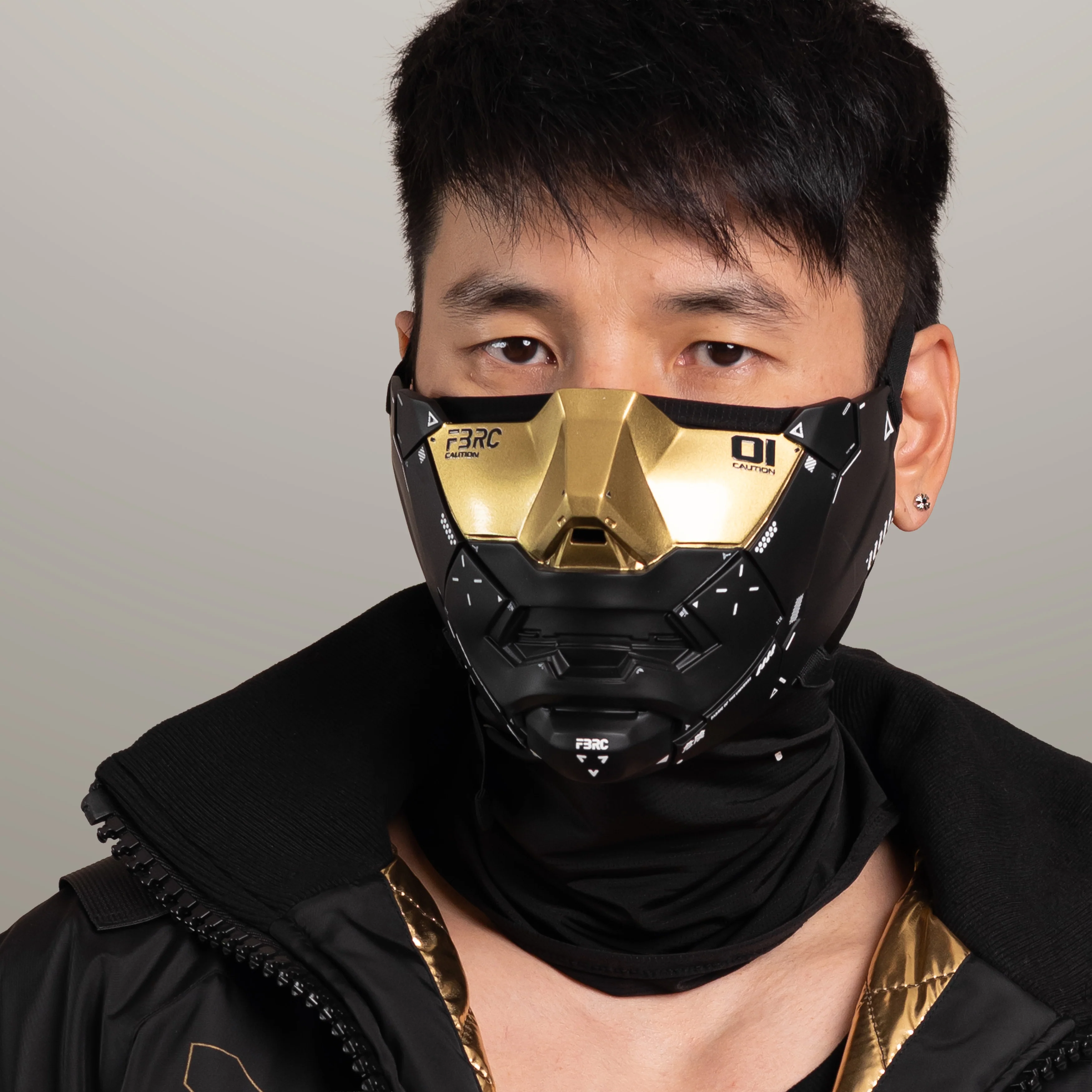 Genova Reborn Black Gold Half Mask - Image 11