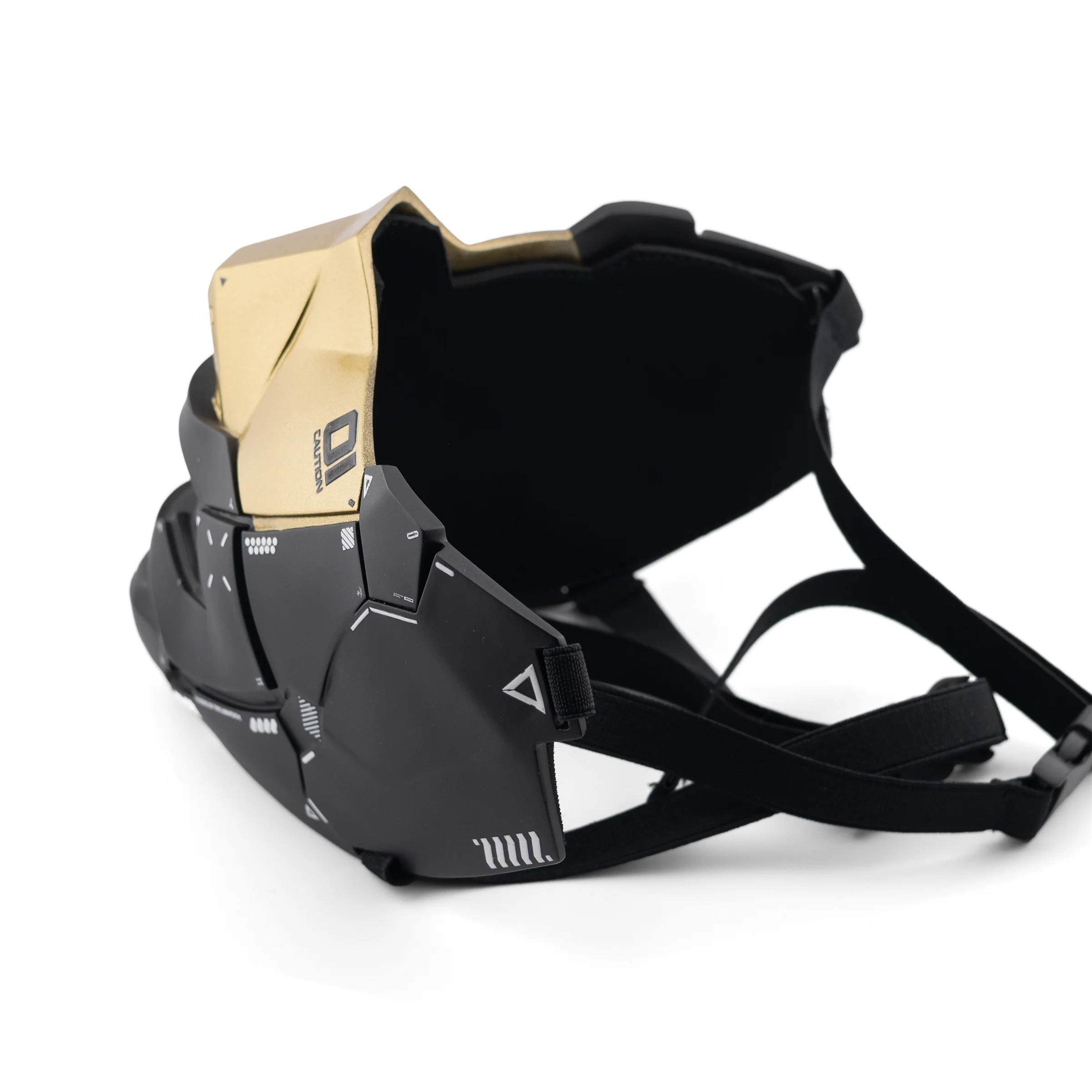 Genova Reborn Black Gold Half Mask - Image 7