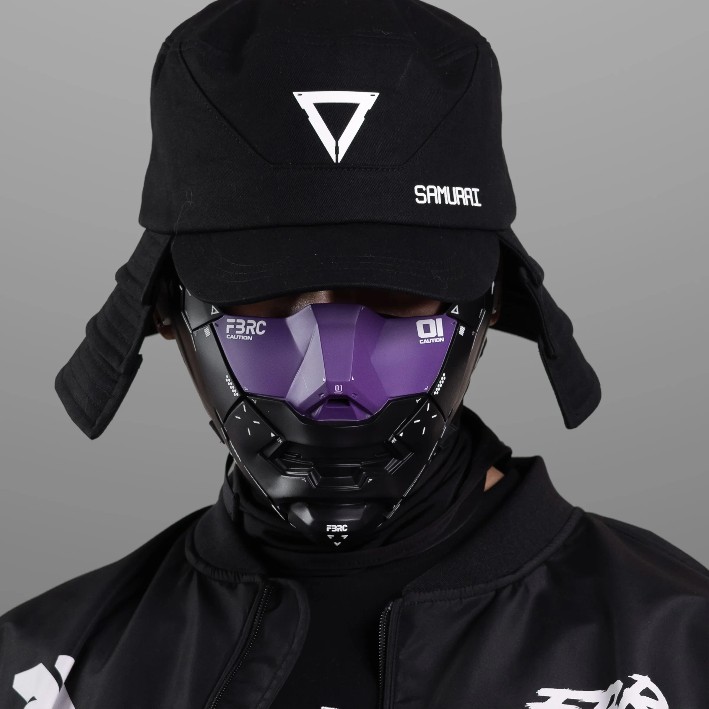 Genova Reborn Black Purple Half Mask - Image 11