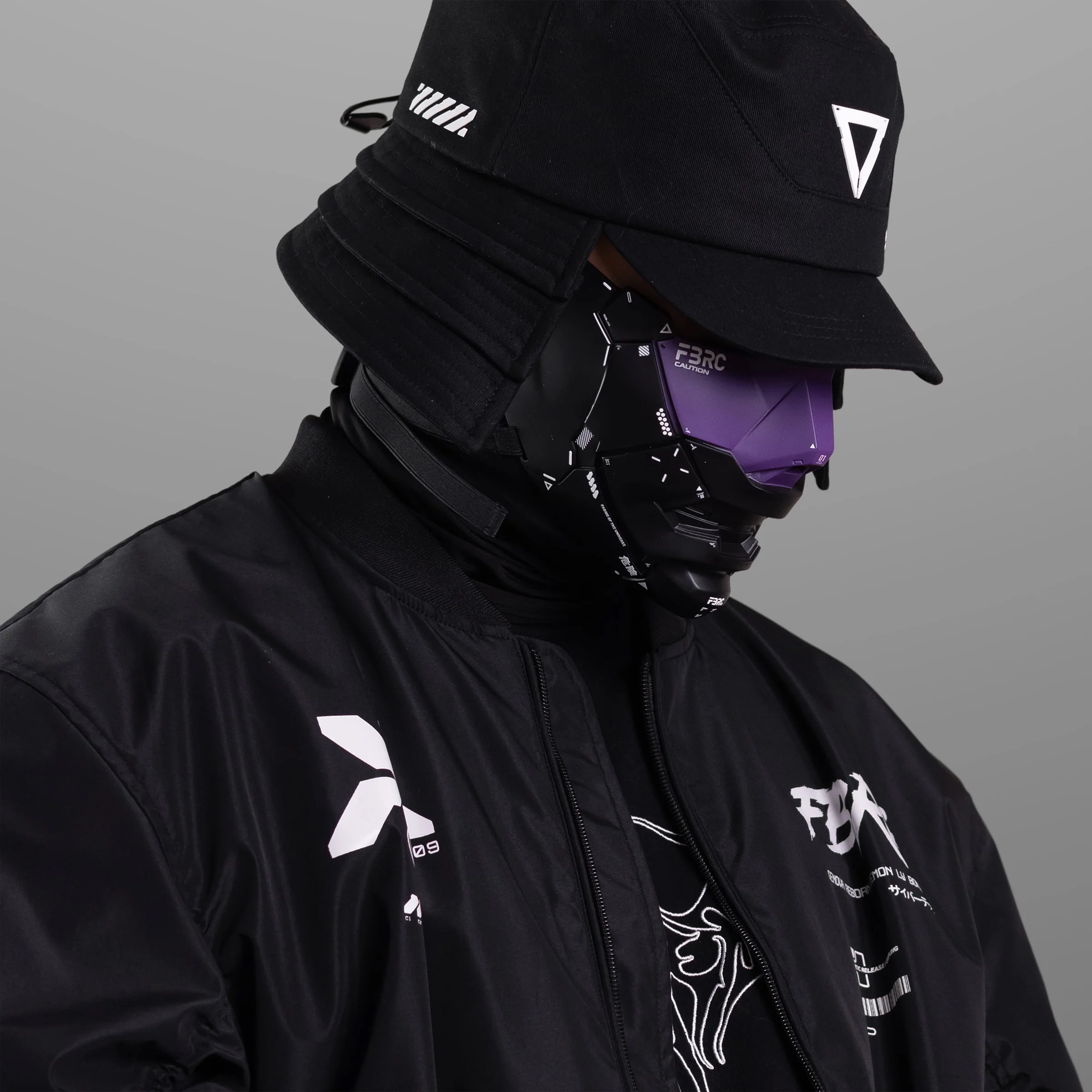 Genova Reborn Black Purple Half Mask - Image 12