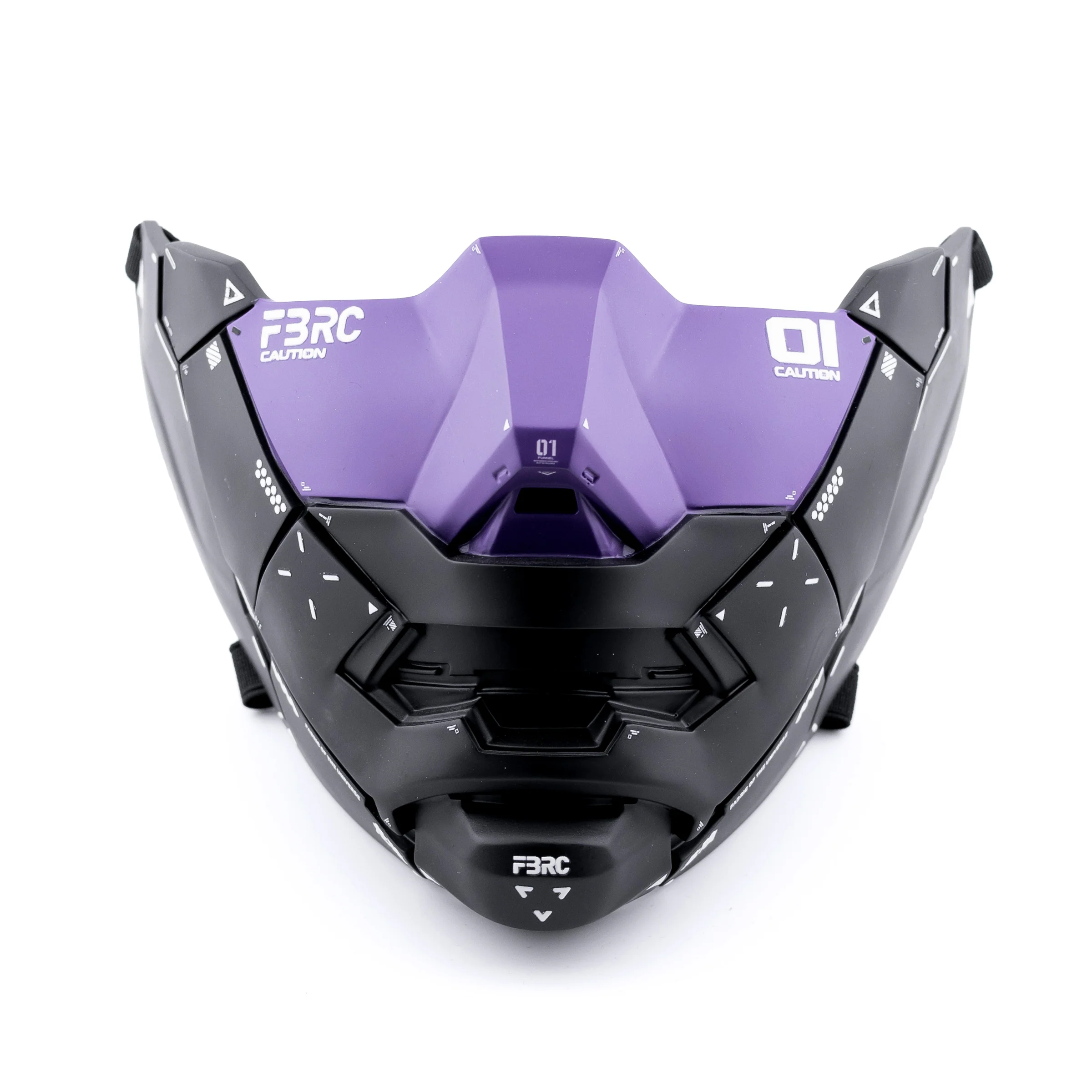Genova Reborn Black Purple Half Mask - Image 2