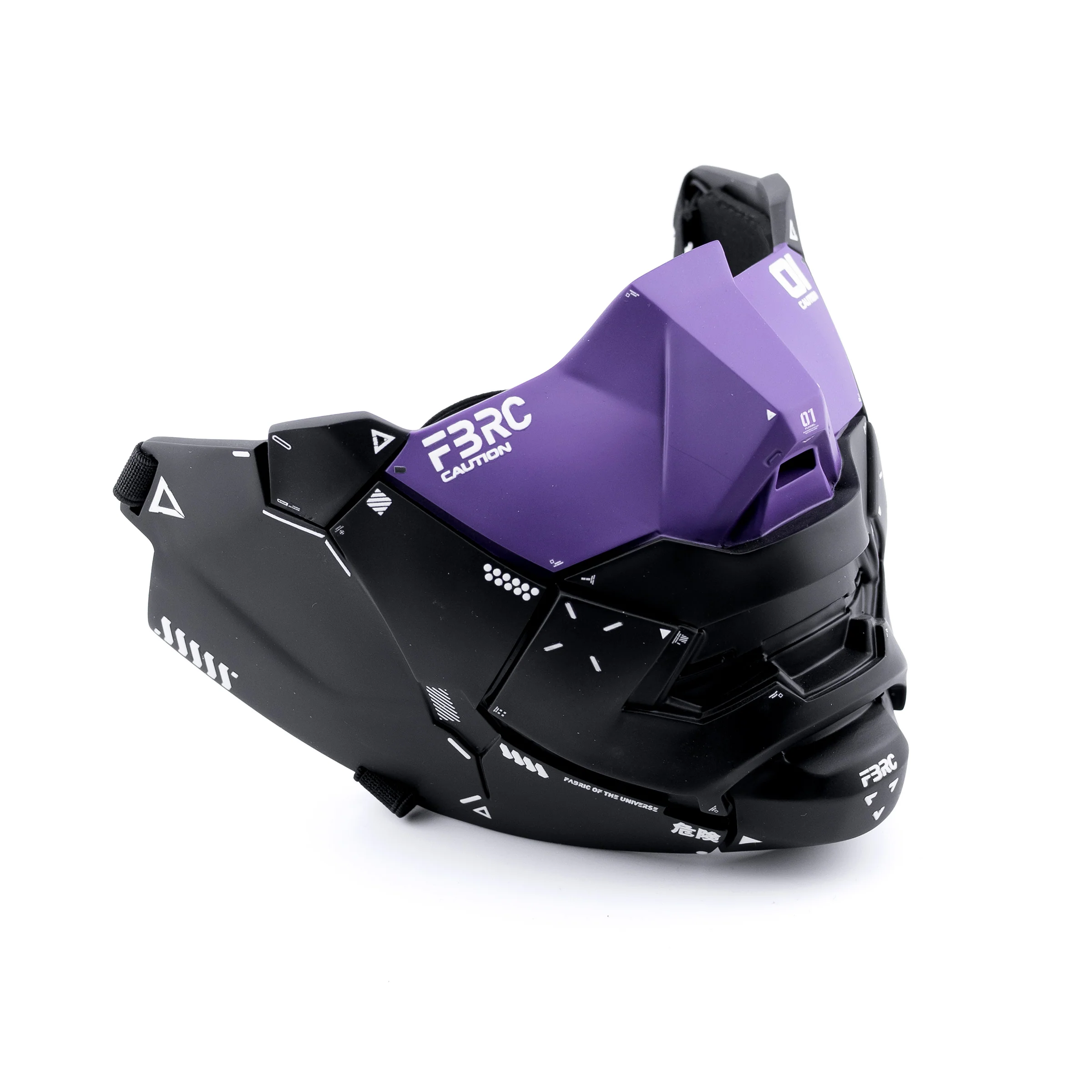 Genova Reborn Black Purple Half Mask - Image 3