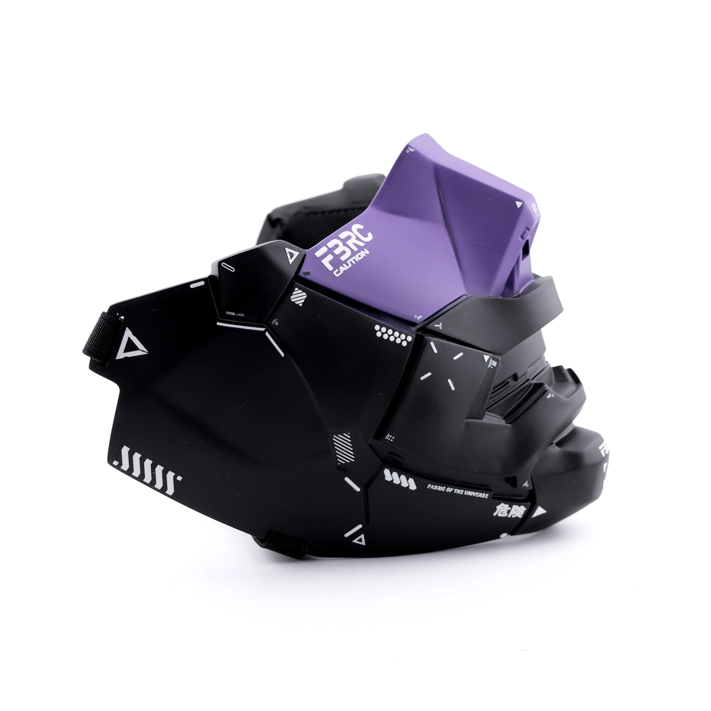 Genova Reborn Black Purple Half Mask - Image 4