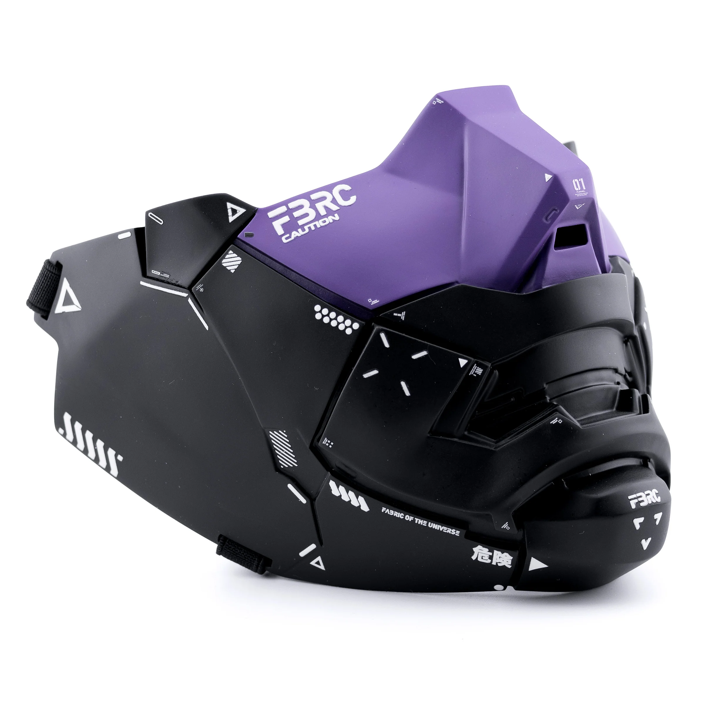 Genova Reborn Black Purple Half Mask - Image 5