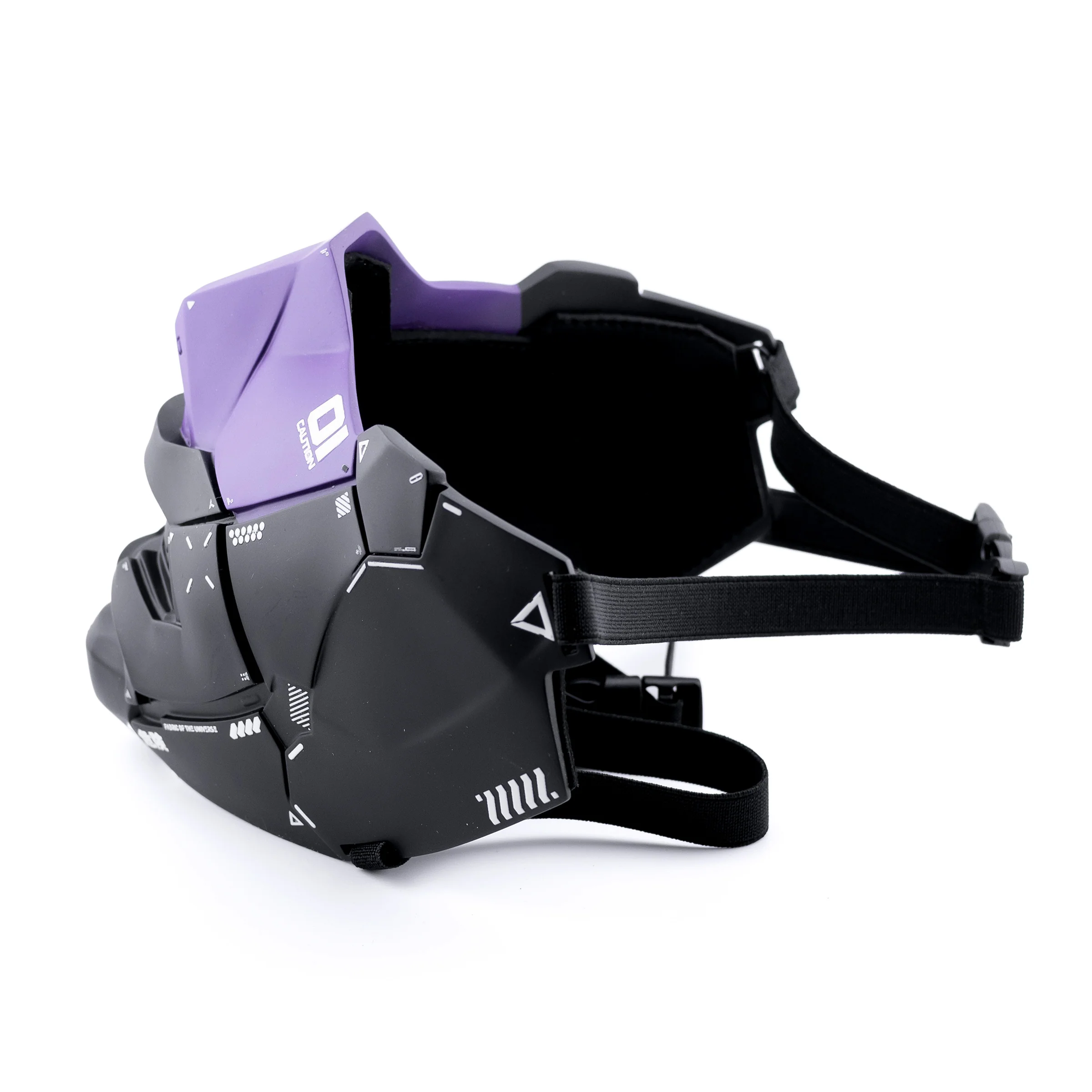 Genova Reborn Black Purple Half Mask - Image 6