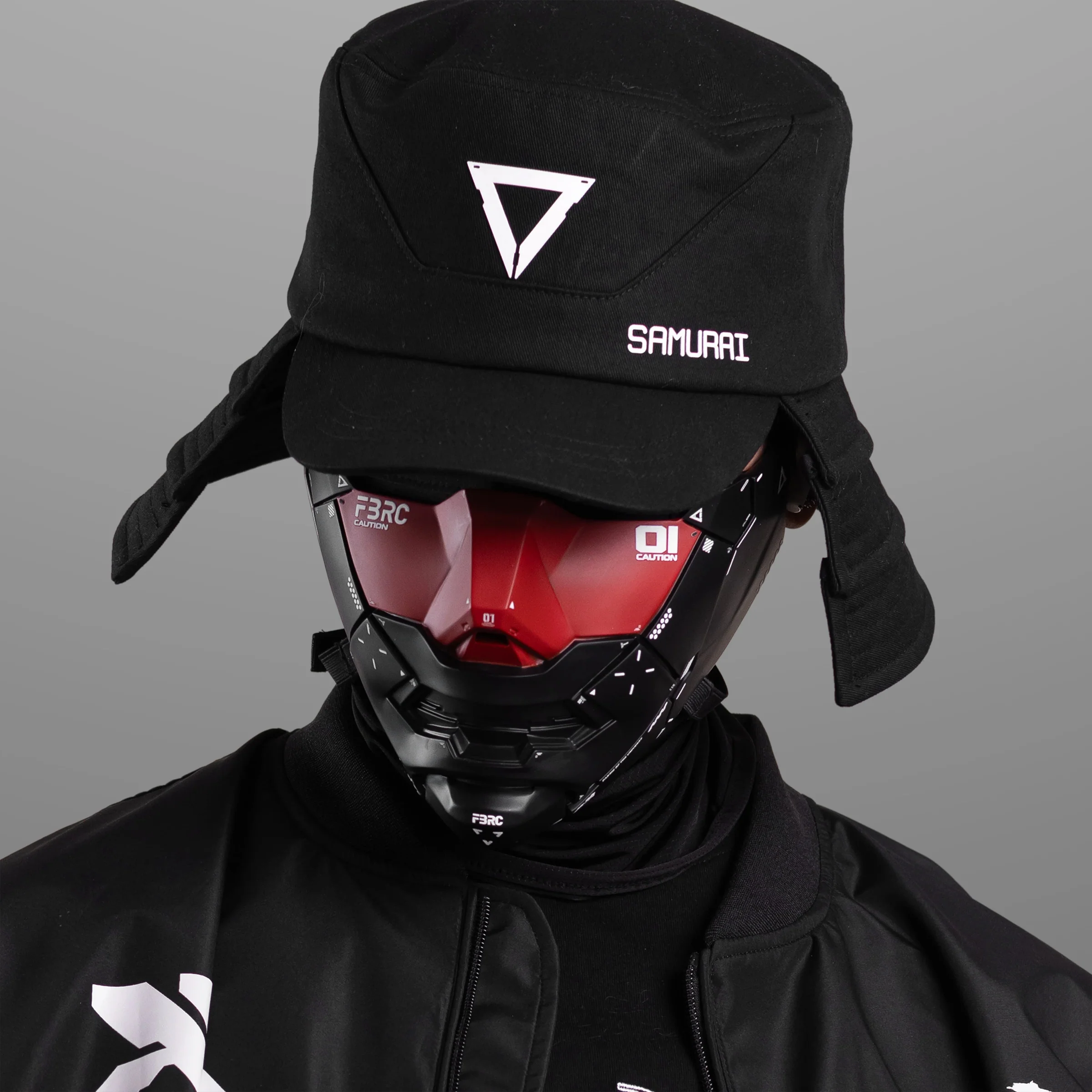 Genova Reborn Black Red Half Mask - Image 10