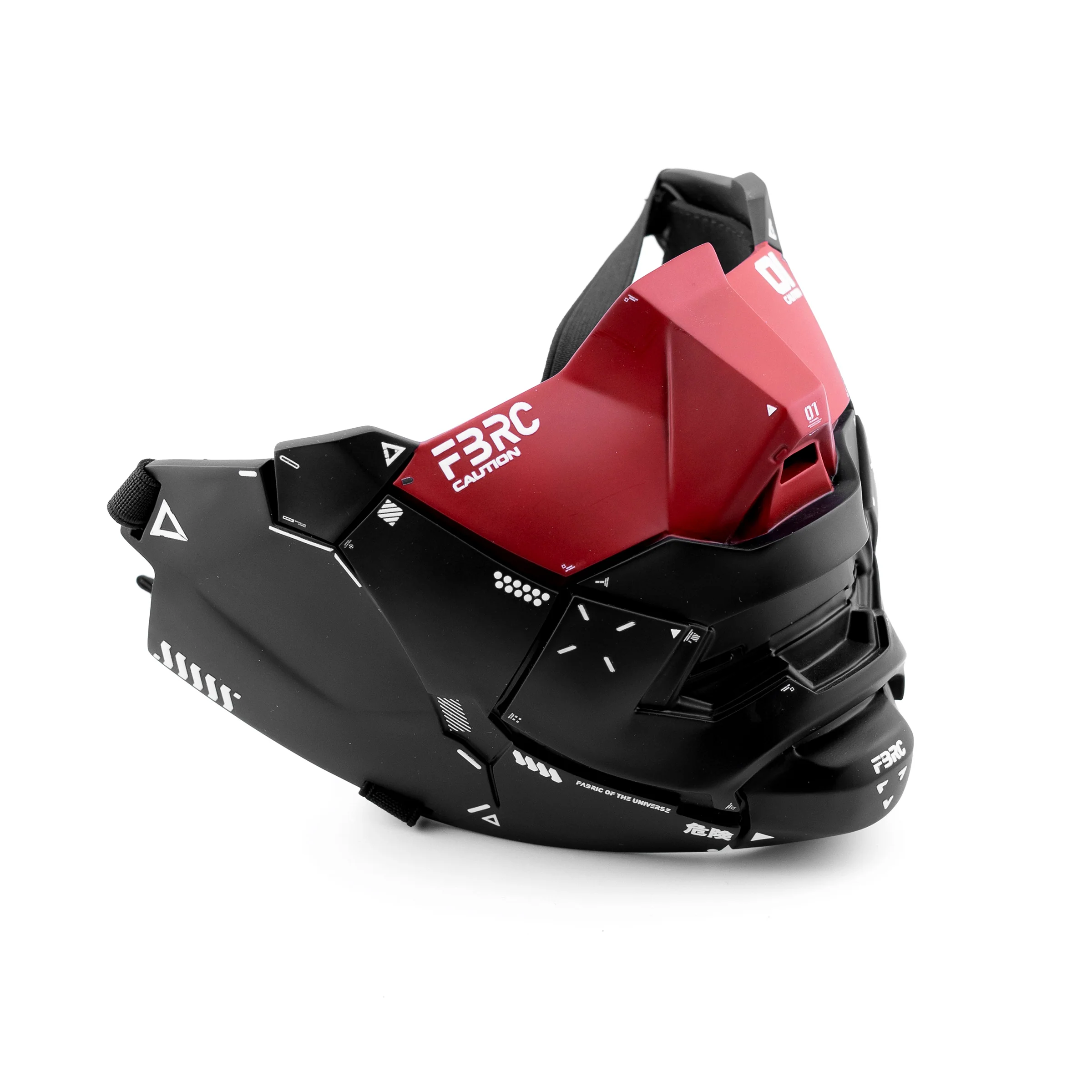Genova Reborn Black Red Half Mask - Image 3