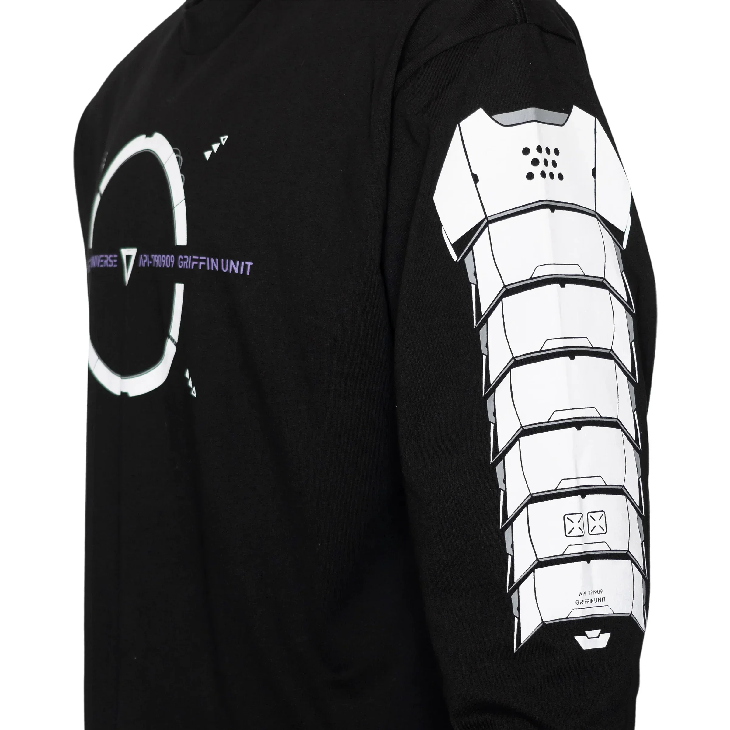 Griffin-0909 Black Long Sleeve T - Image 3