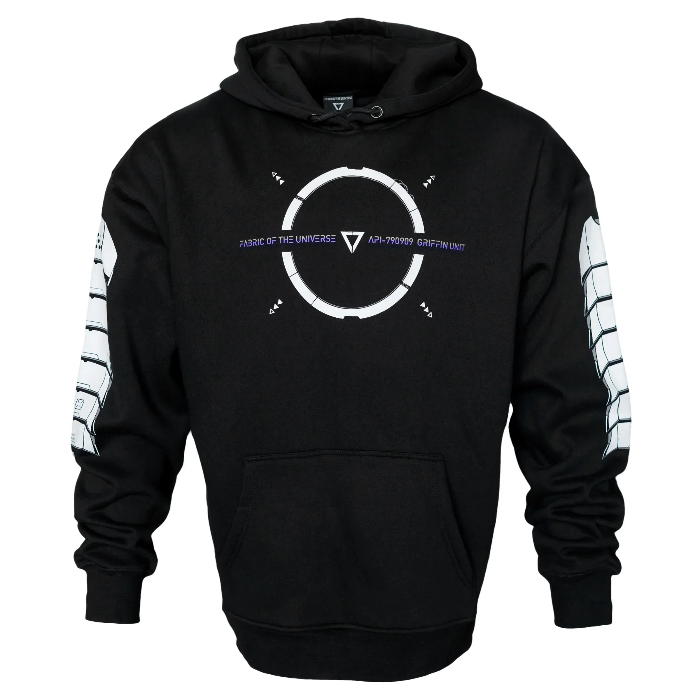 Griffin-0909 Black Purple Hoodie - Image 2