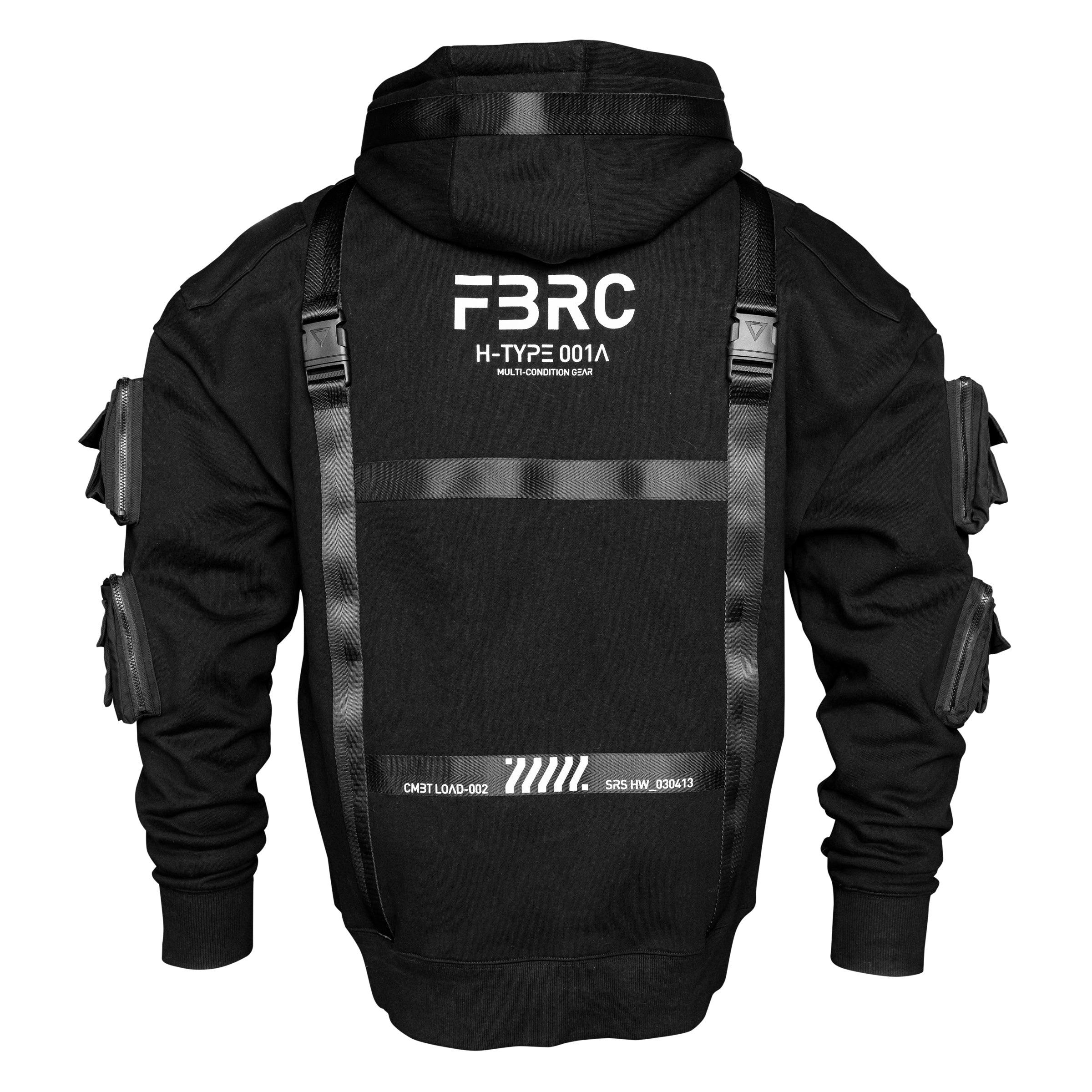 H-Type 001A Ultra Heavy Black Hoodie - Image 2