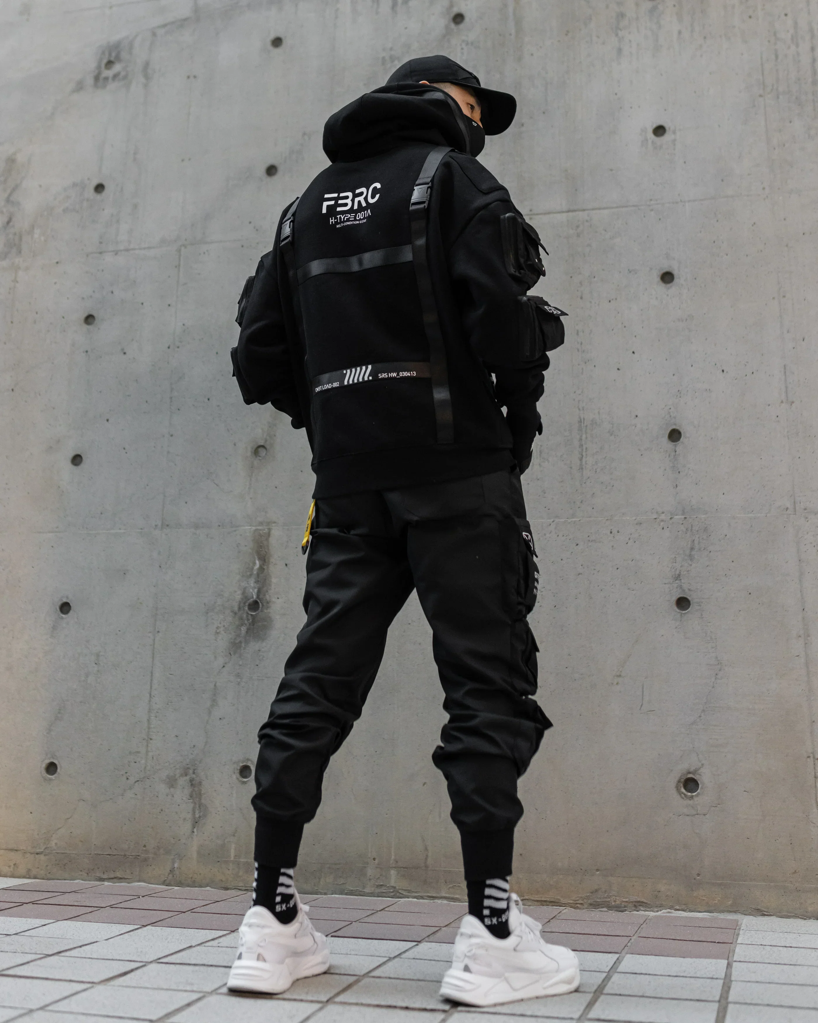 H-Type 001A Ultra Heavy Black Hoodie - Image 5
