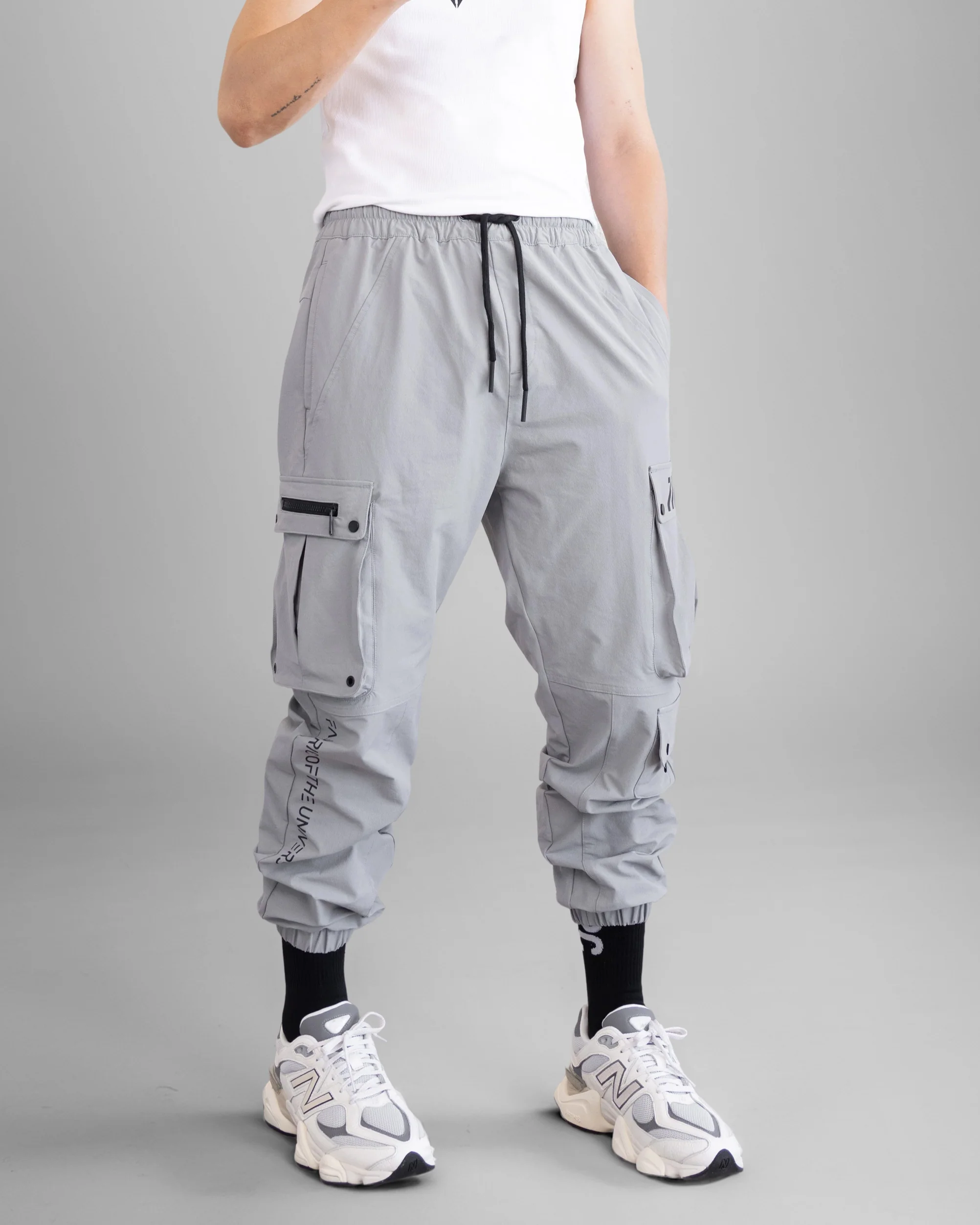 J-Type 004 Gray Cargo Joggers - Image 7