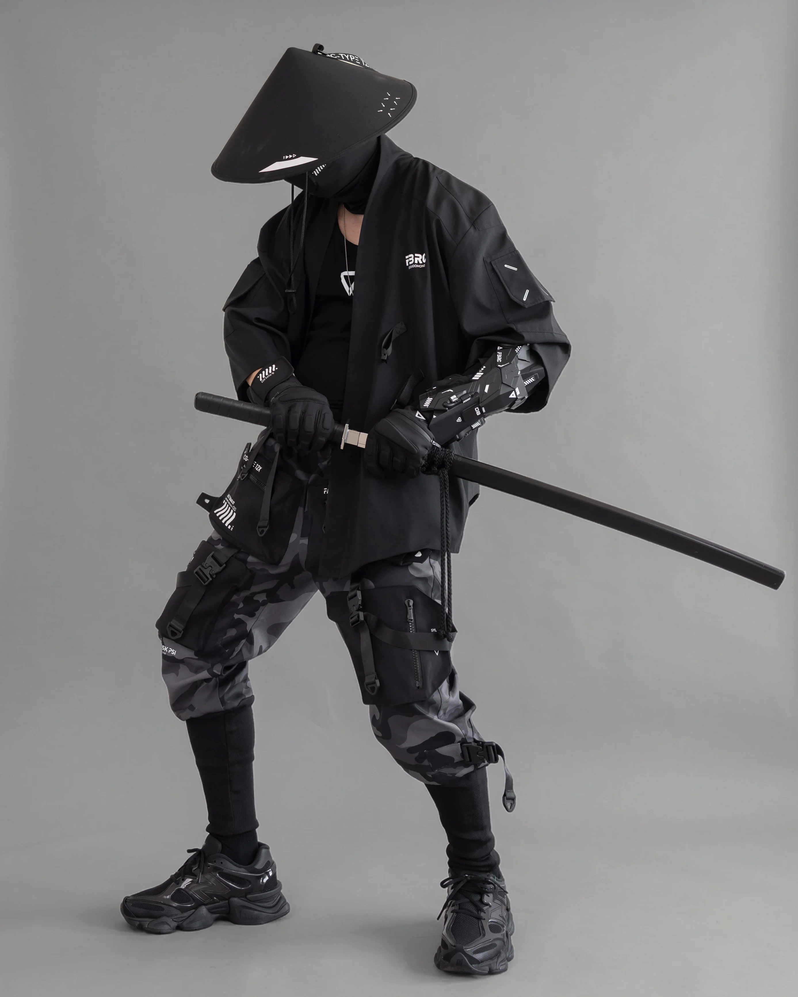Kimo-Type 045 Black Lightweight Kimono - Image 10