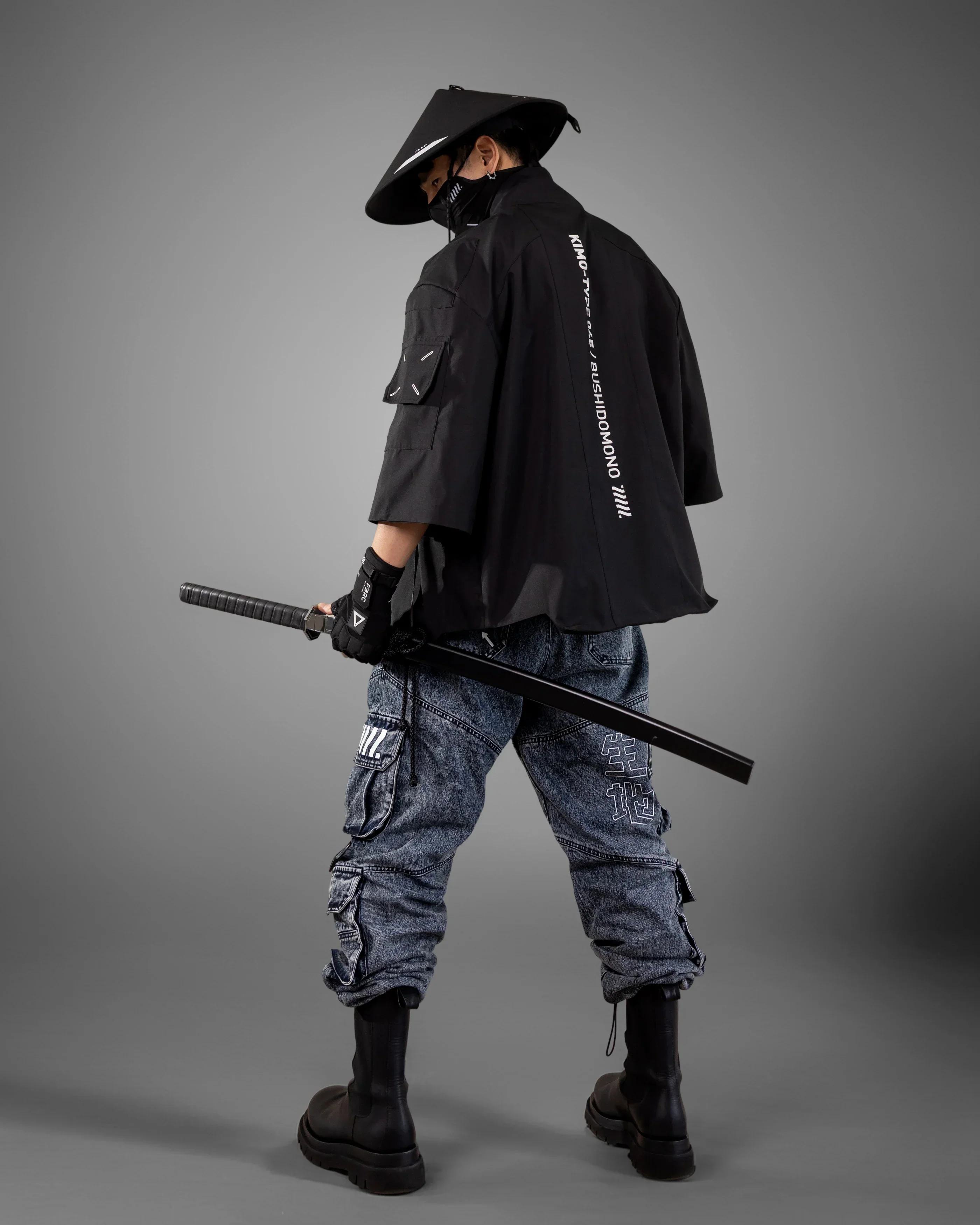 Kimo-Type 045 Black Lightweight Kimono - Image 12