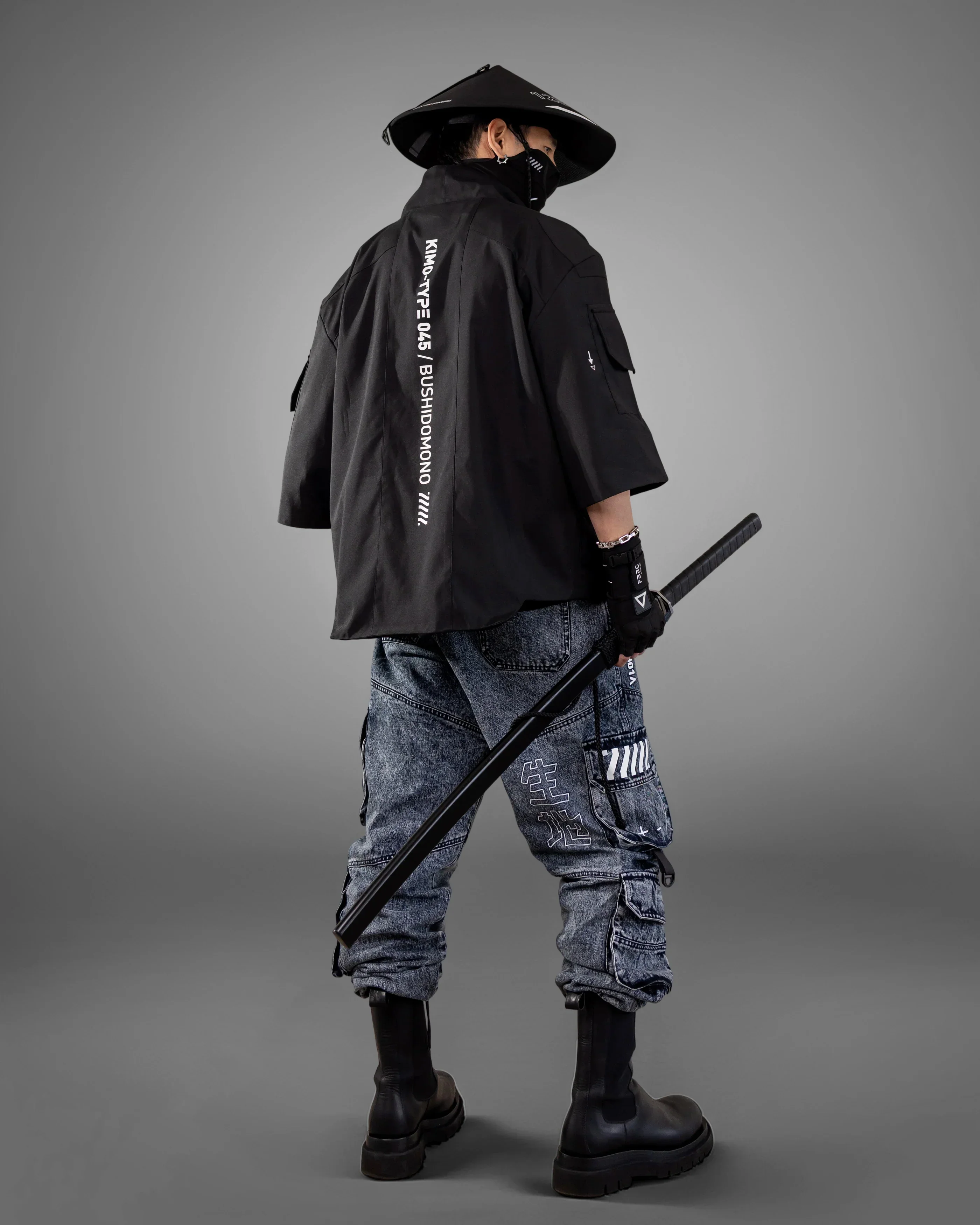 Kimo-Type 045 Black Lightweight Kimono - Image 13