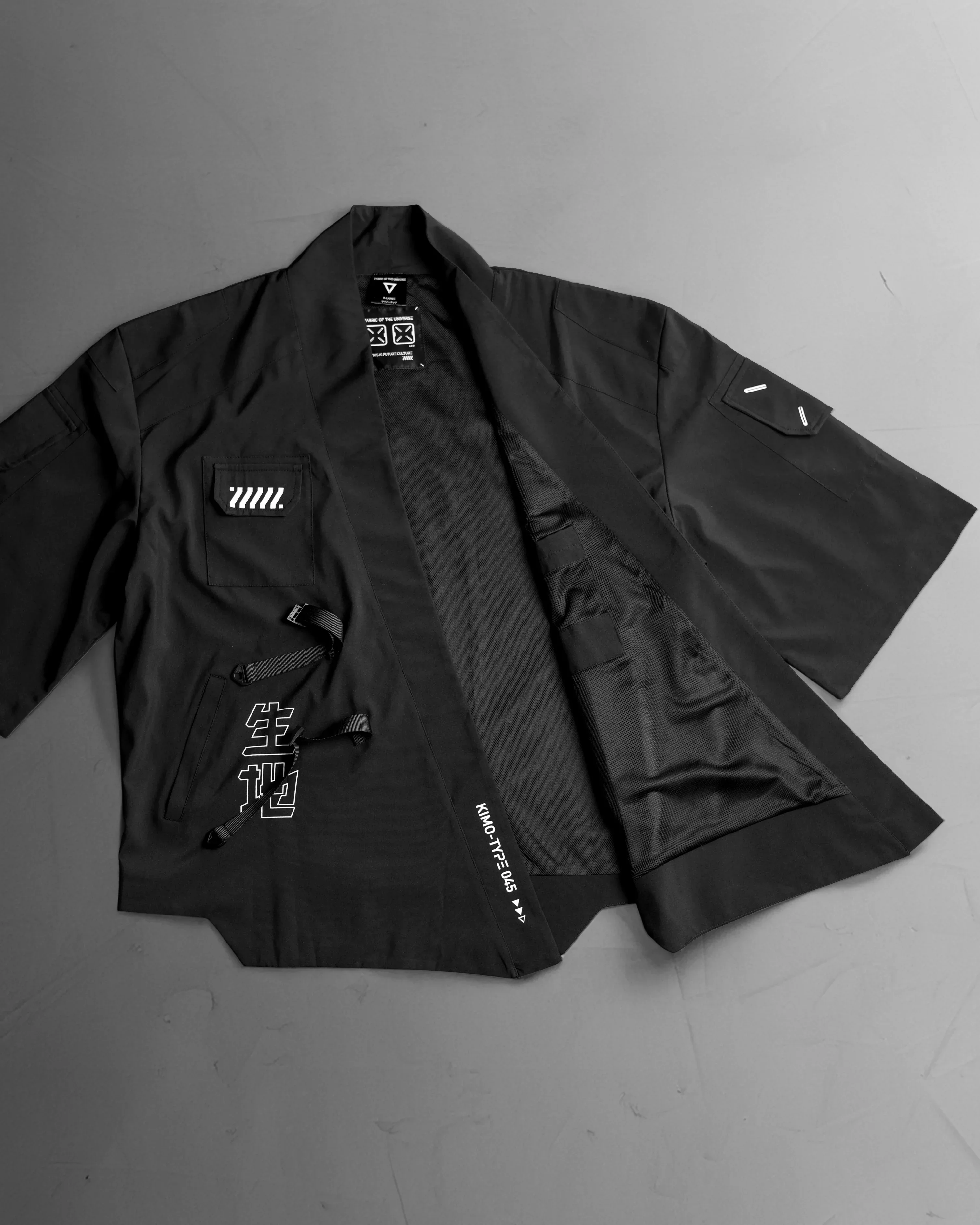 Kimo-Type 045 Black Lightweight Kimono - Image 5