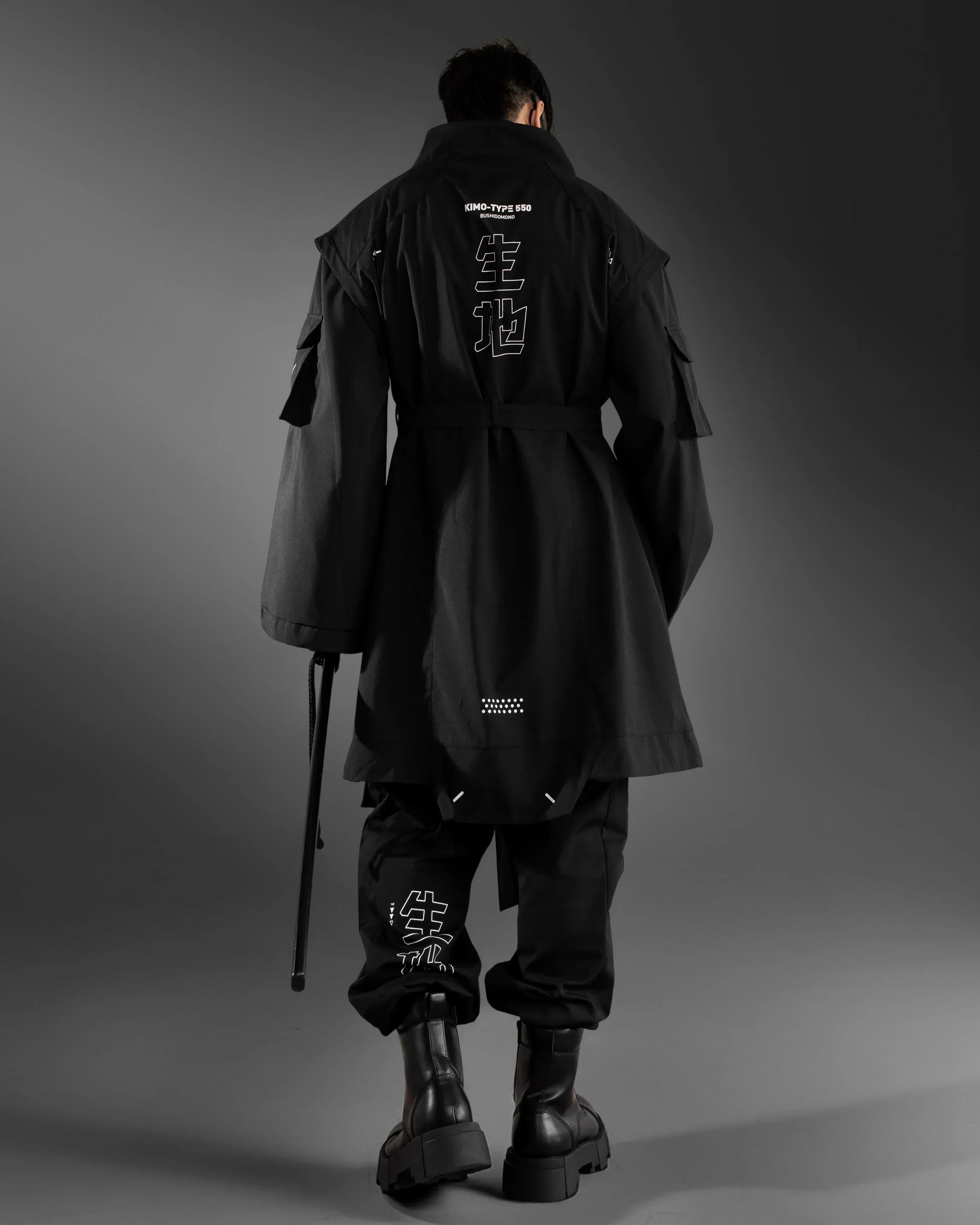 Kimo-Type 550 Black Long Kimono - Image 10
