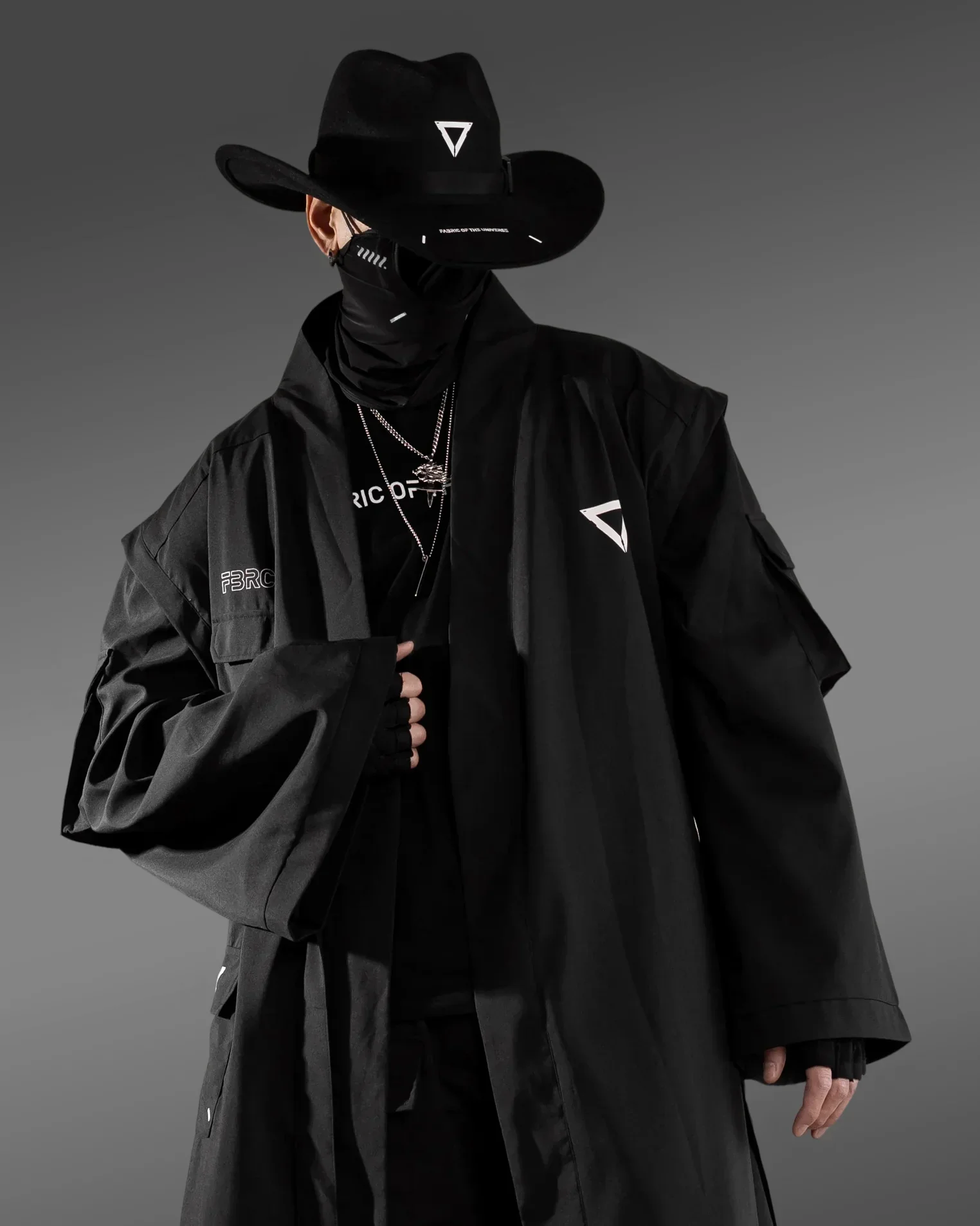 Kimo-Type 550 Black Long Kimono - Image 11