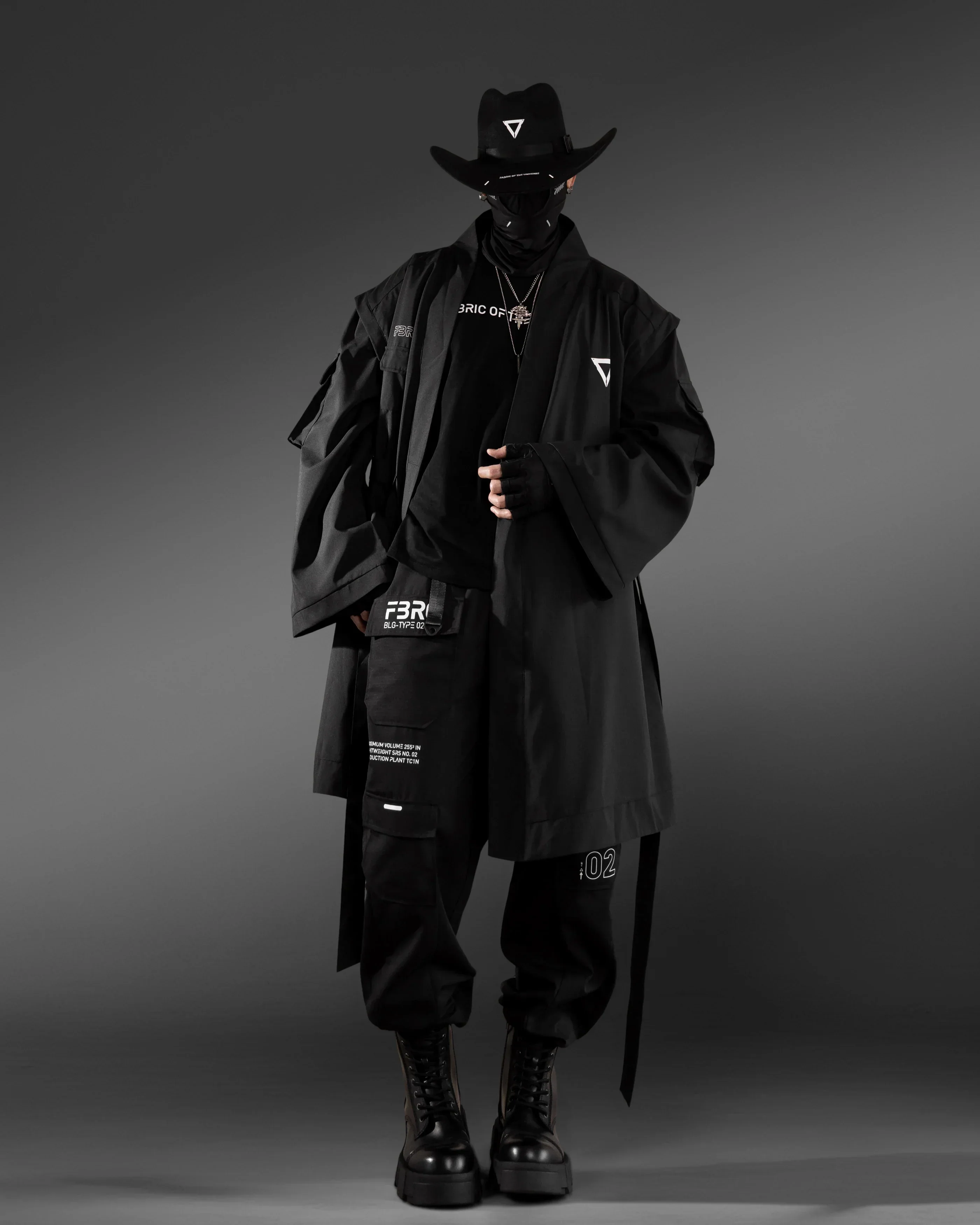 Kimo-Type 550 Black Long Kimono - Image 5