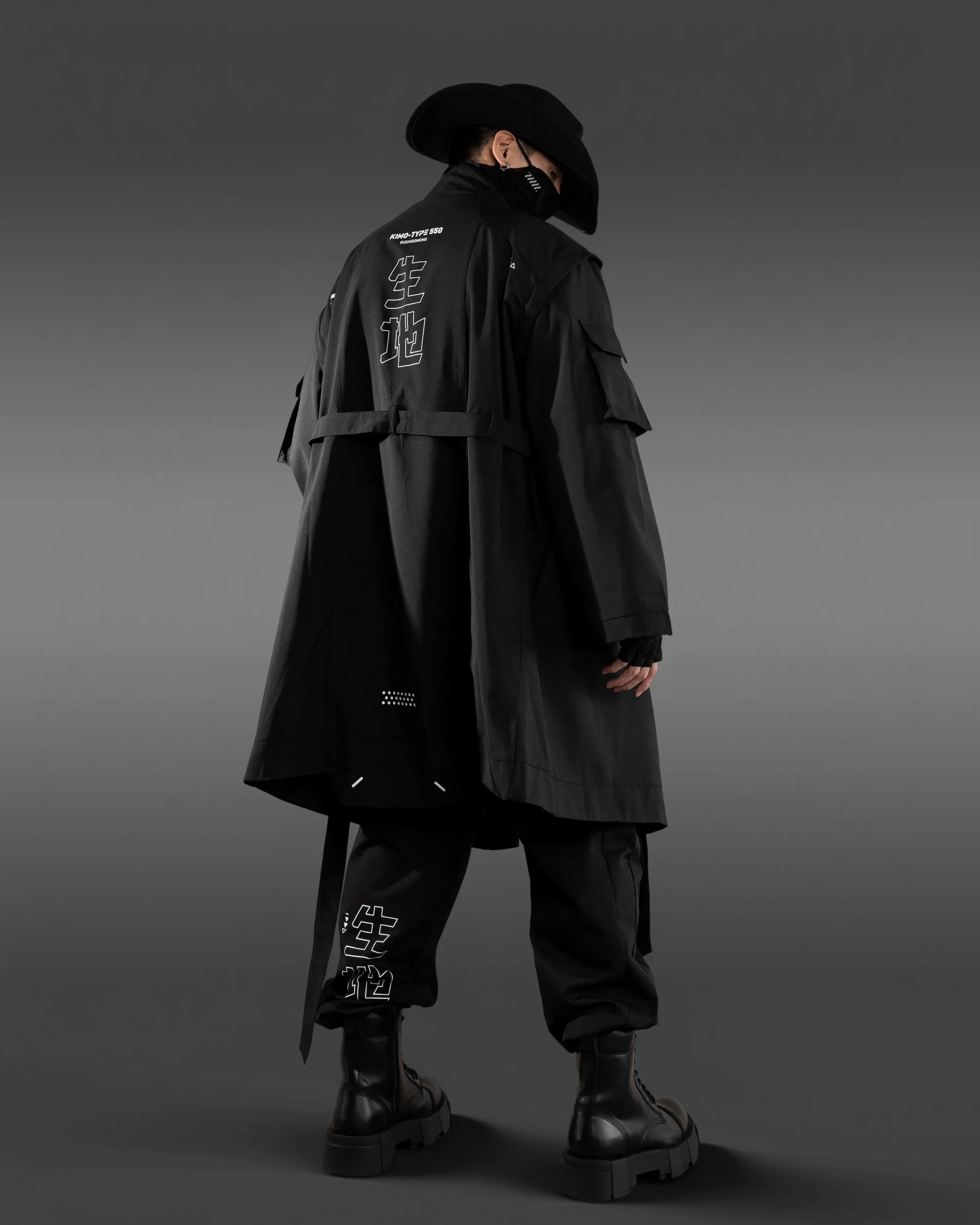 Kimo-Type 550 Black Long Kimono - Image 6