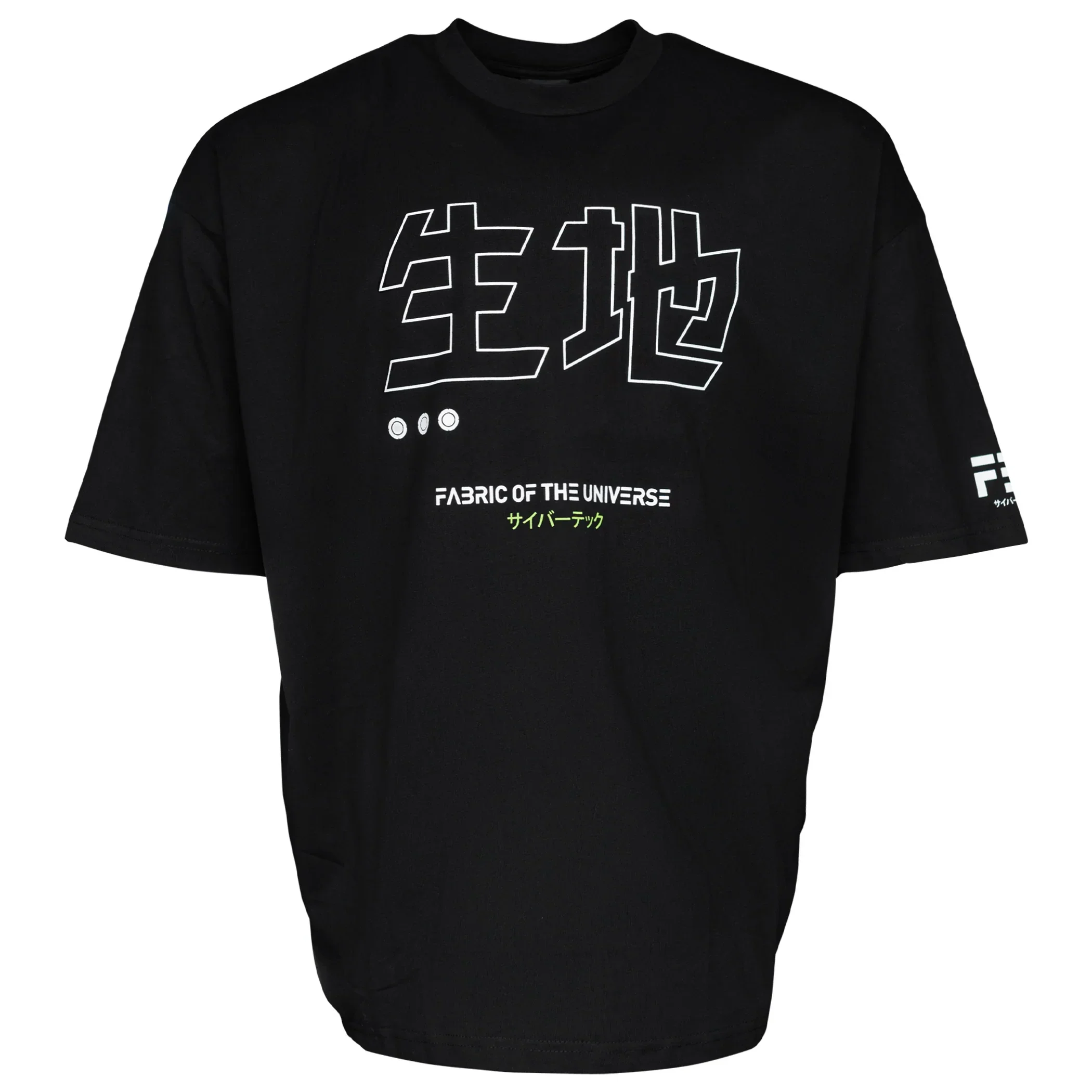 Kitsune-5X Black Oversized Short Sleeve T - Image 2