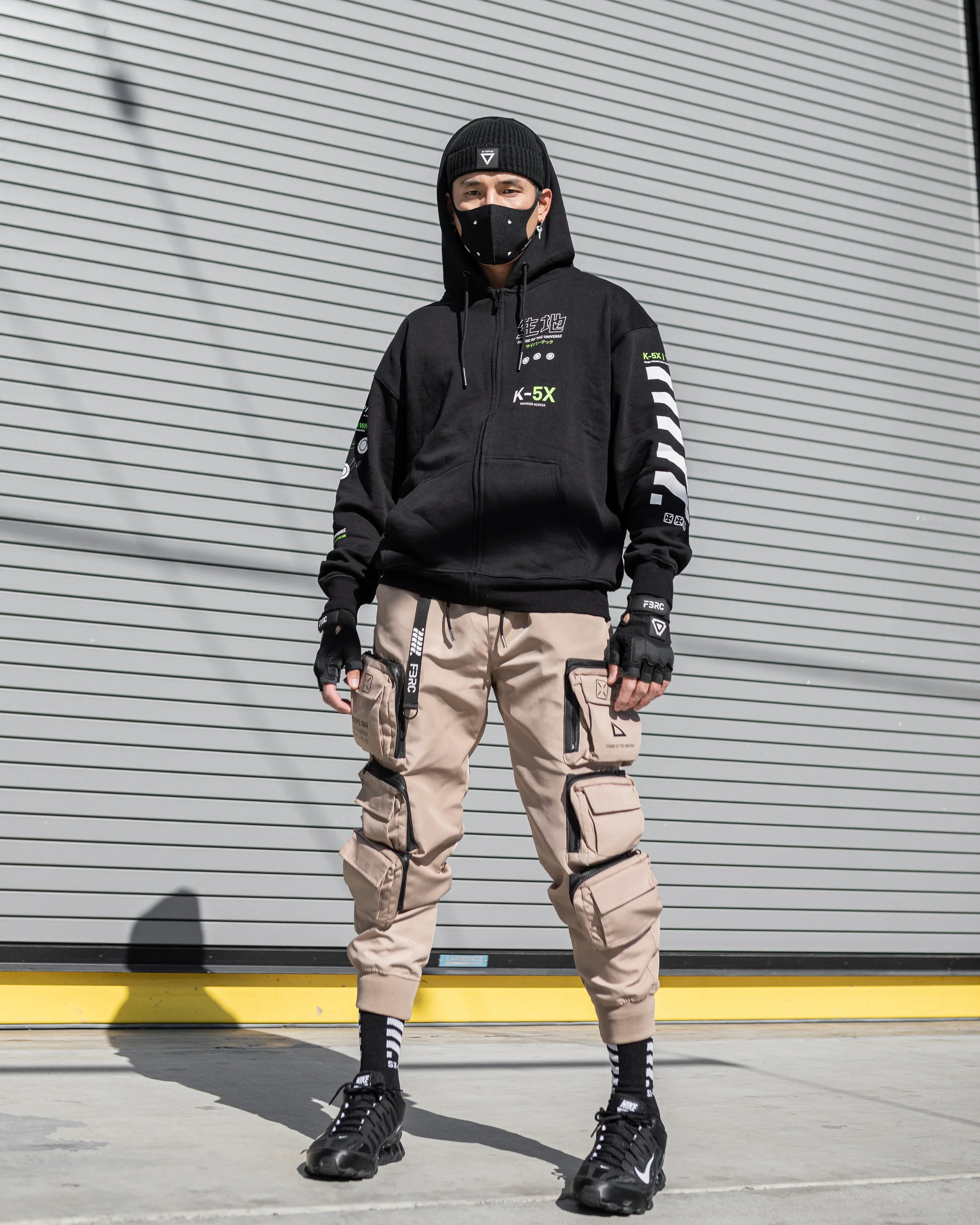 Kitsune-5X LM Black Zip Hoodie - Image 3