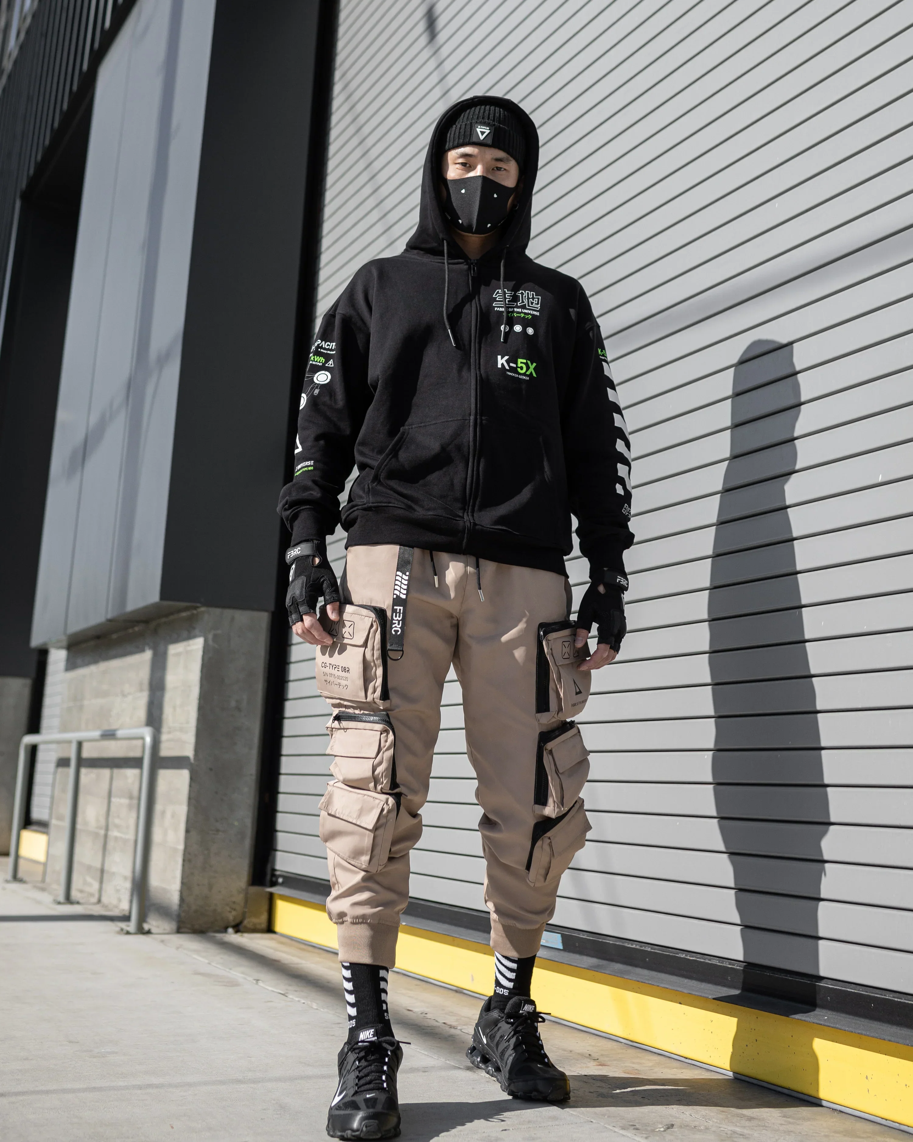 Kitsune-5X LM Black Zip Hoodie - Image 6