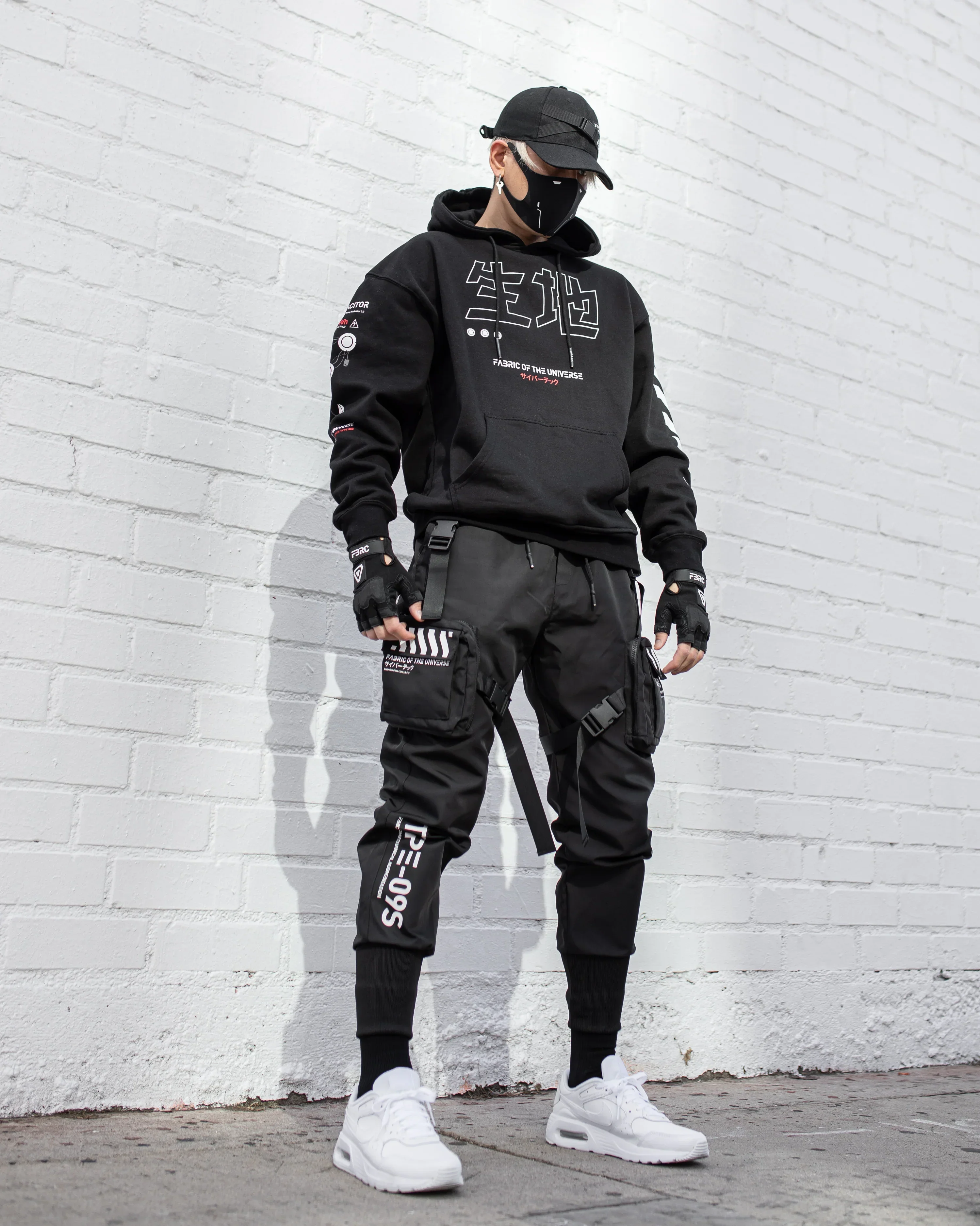 Kitsune-5X RD Black Hoodie - Image 4