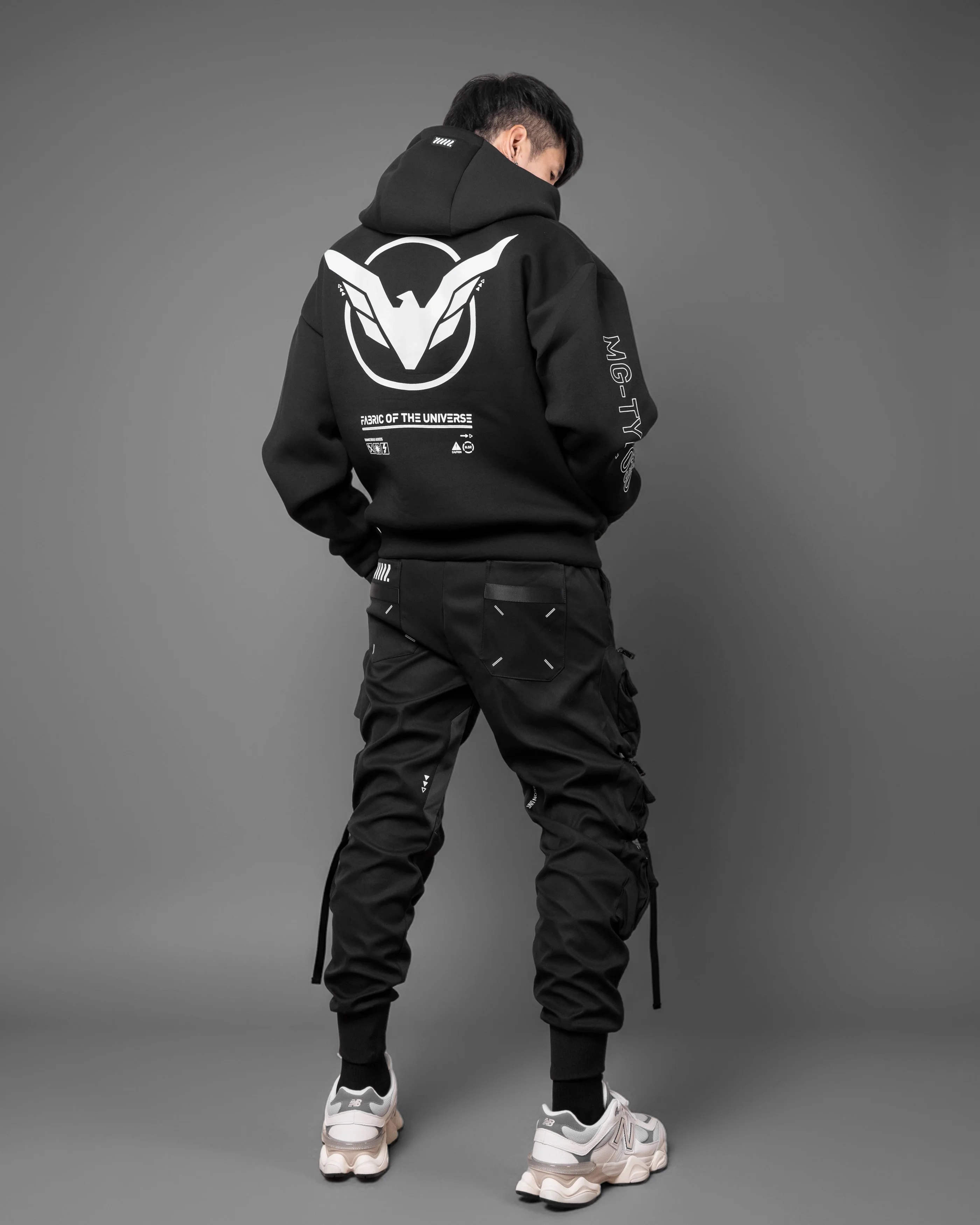MG-Type 030 Black Neoprene Hoodie - Image 5