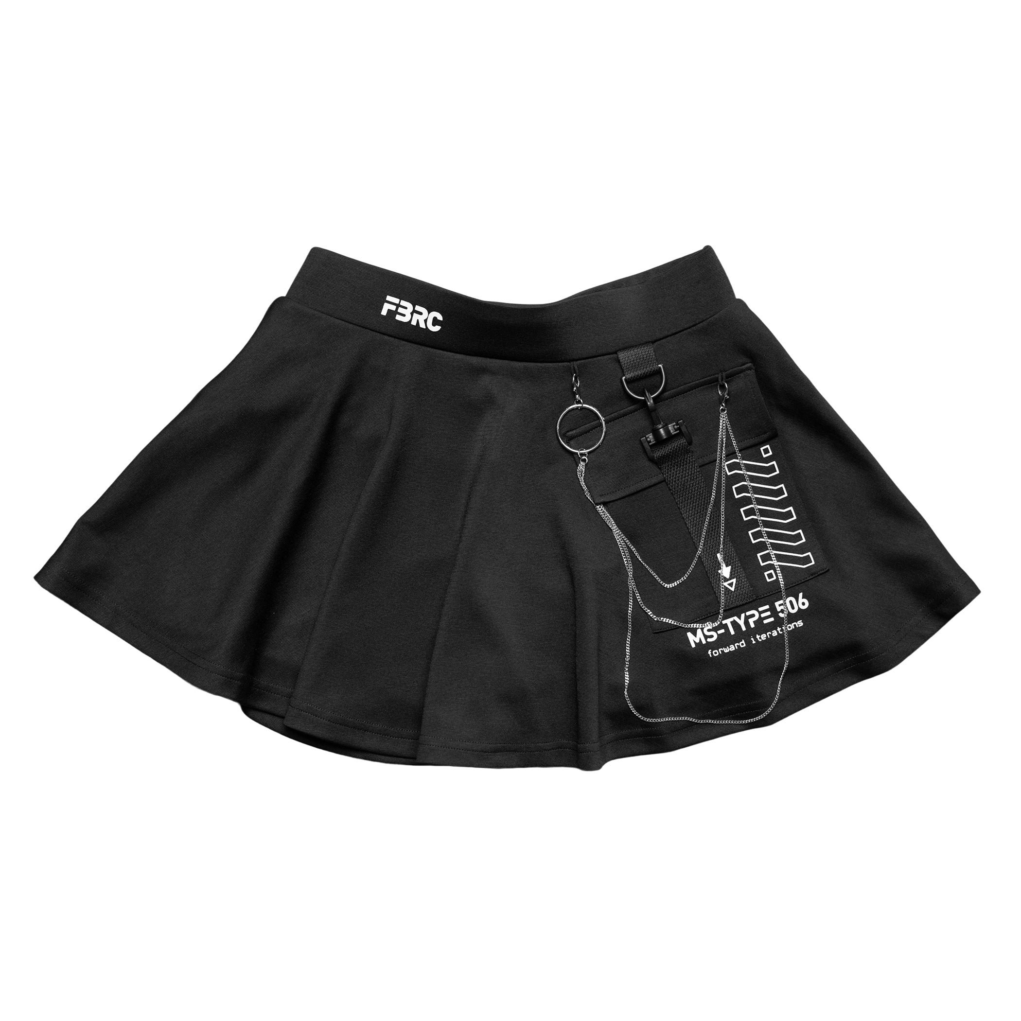 MS-Type 506 Black Chain Miniskirt