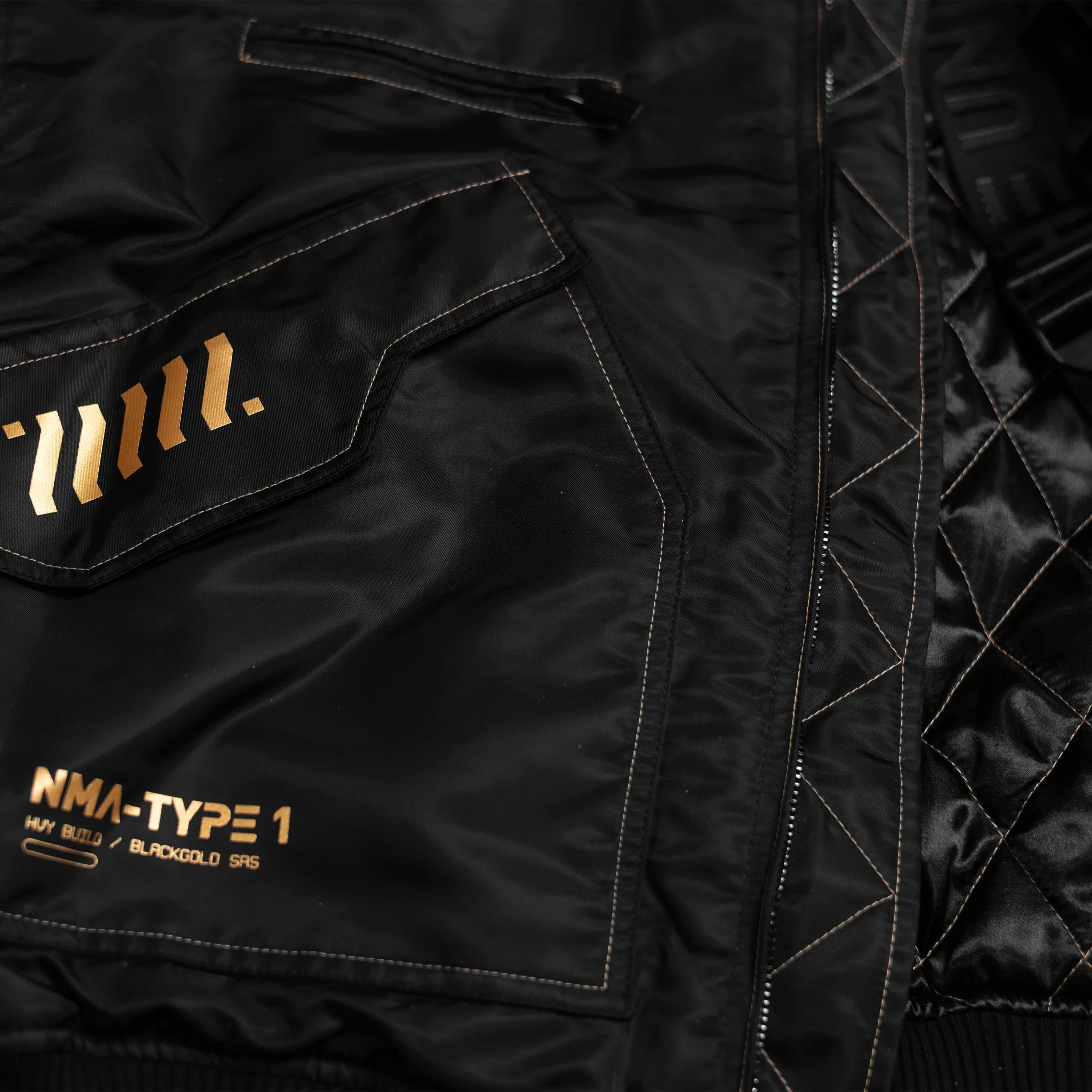 Nobilis N/MA-1 LT Black Gold Bomber - Image 6