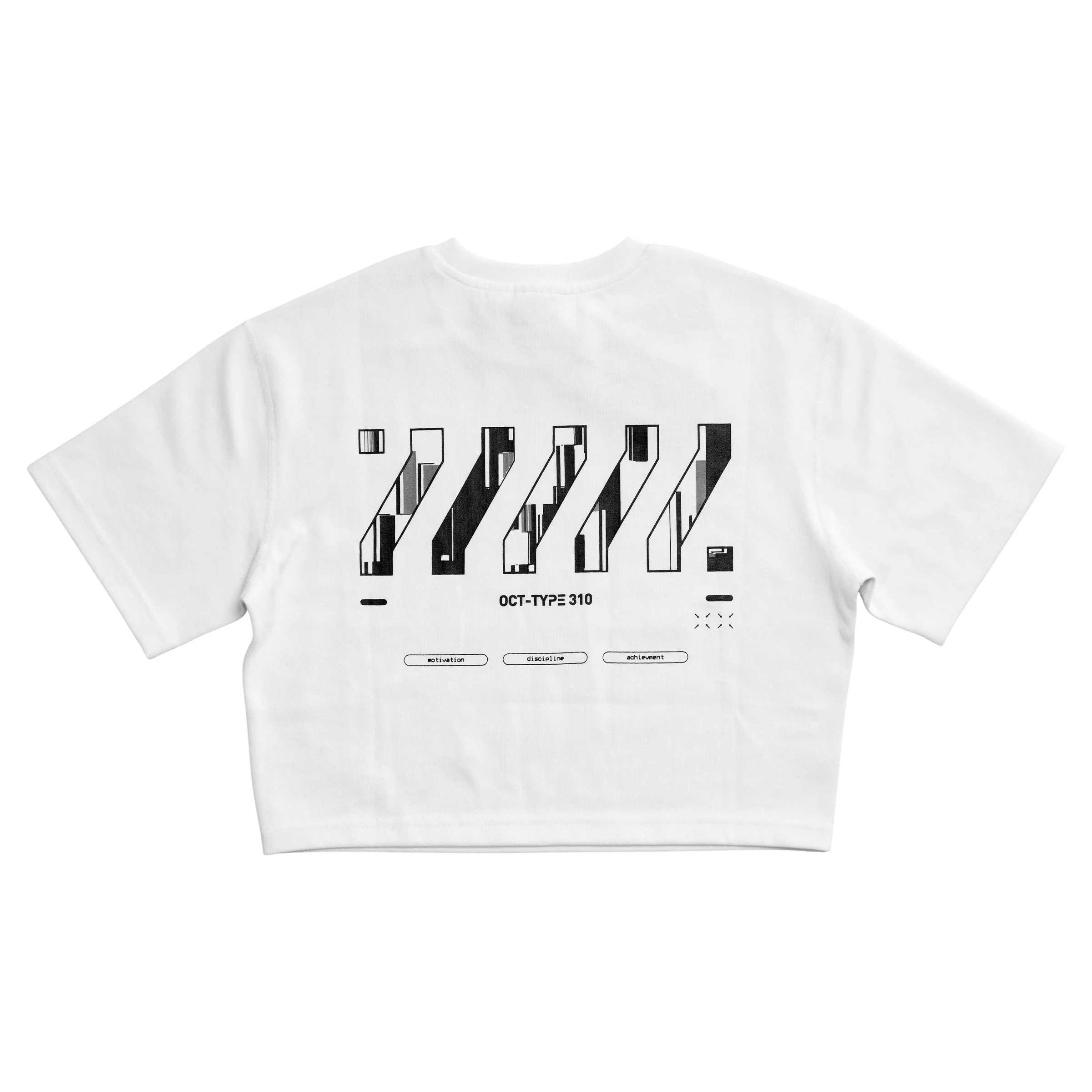 OCT-Type 310 White Oversized Crop T - Image 3