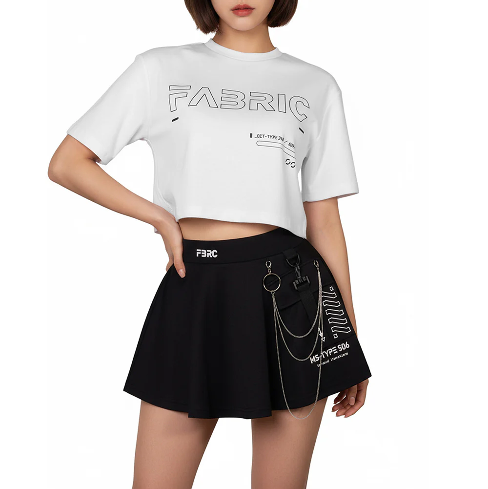 OCT-Type 310 White Oversized Crop T - Image 4