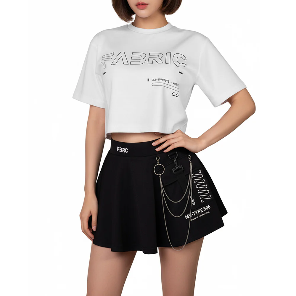 OCT-Type 310 White Oversized Crop T - Image 6