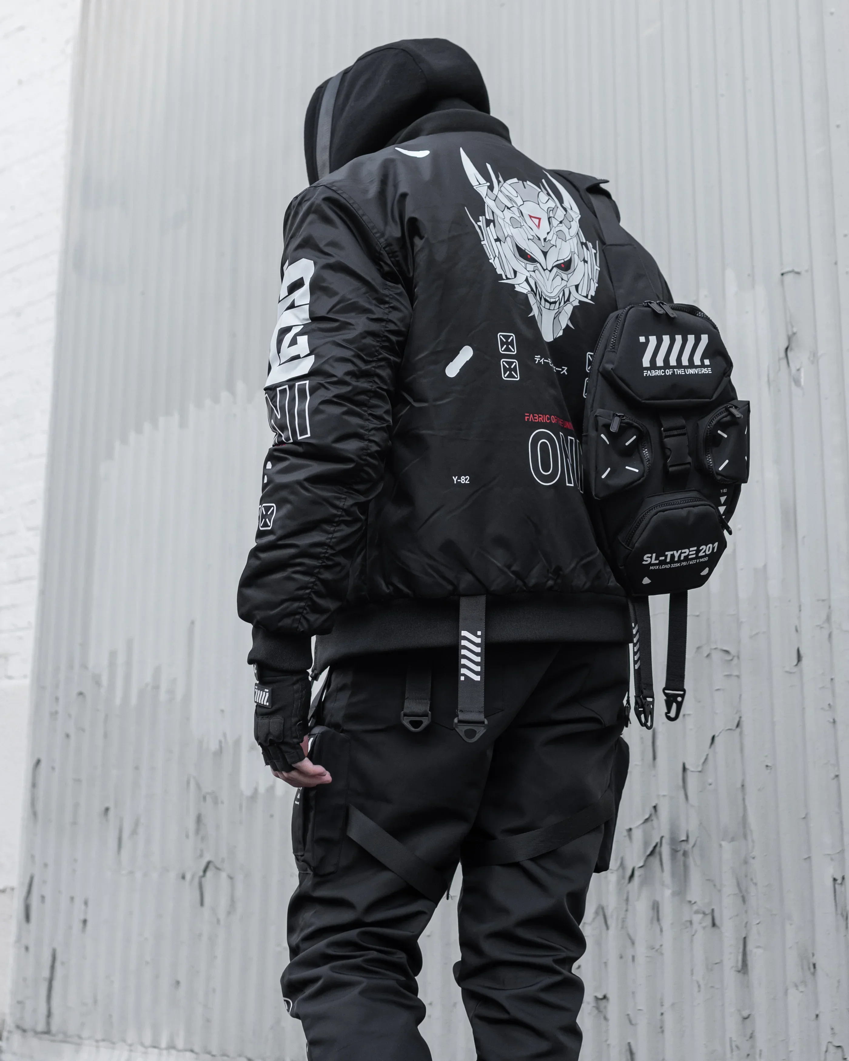 ONI Black Bomber Jacket - Image 3