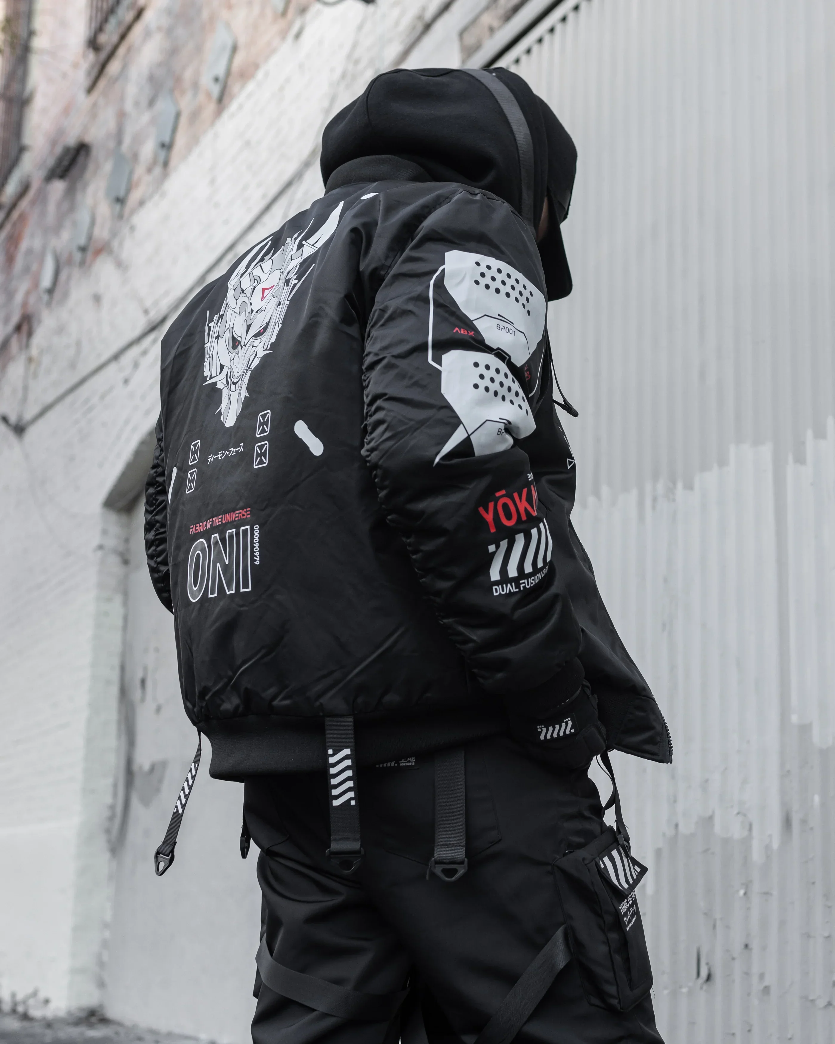 ONI Black Bomber Jacket - Image 4