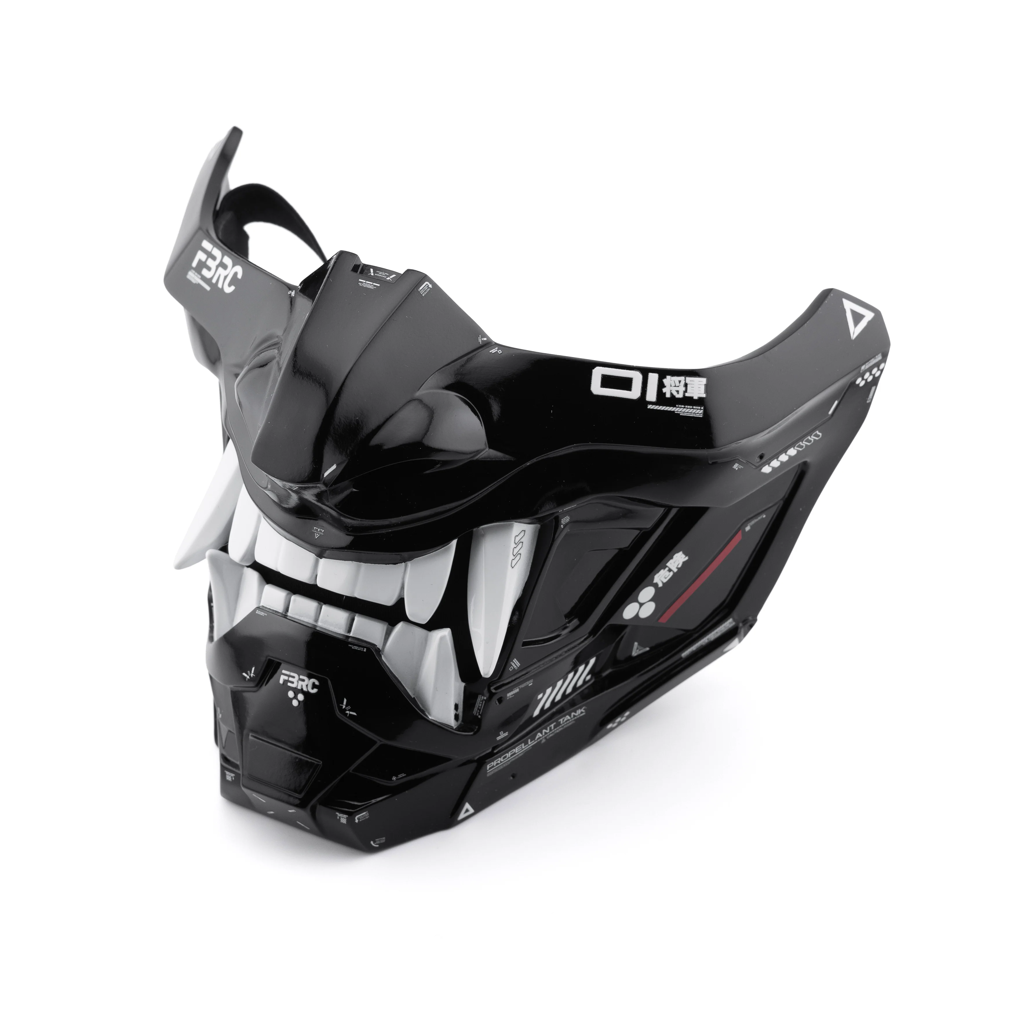 ONI v2 Black Gloss Half Cyber Mask