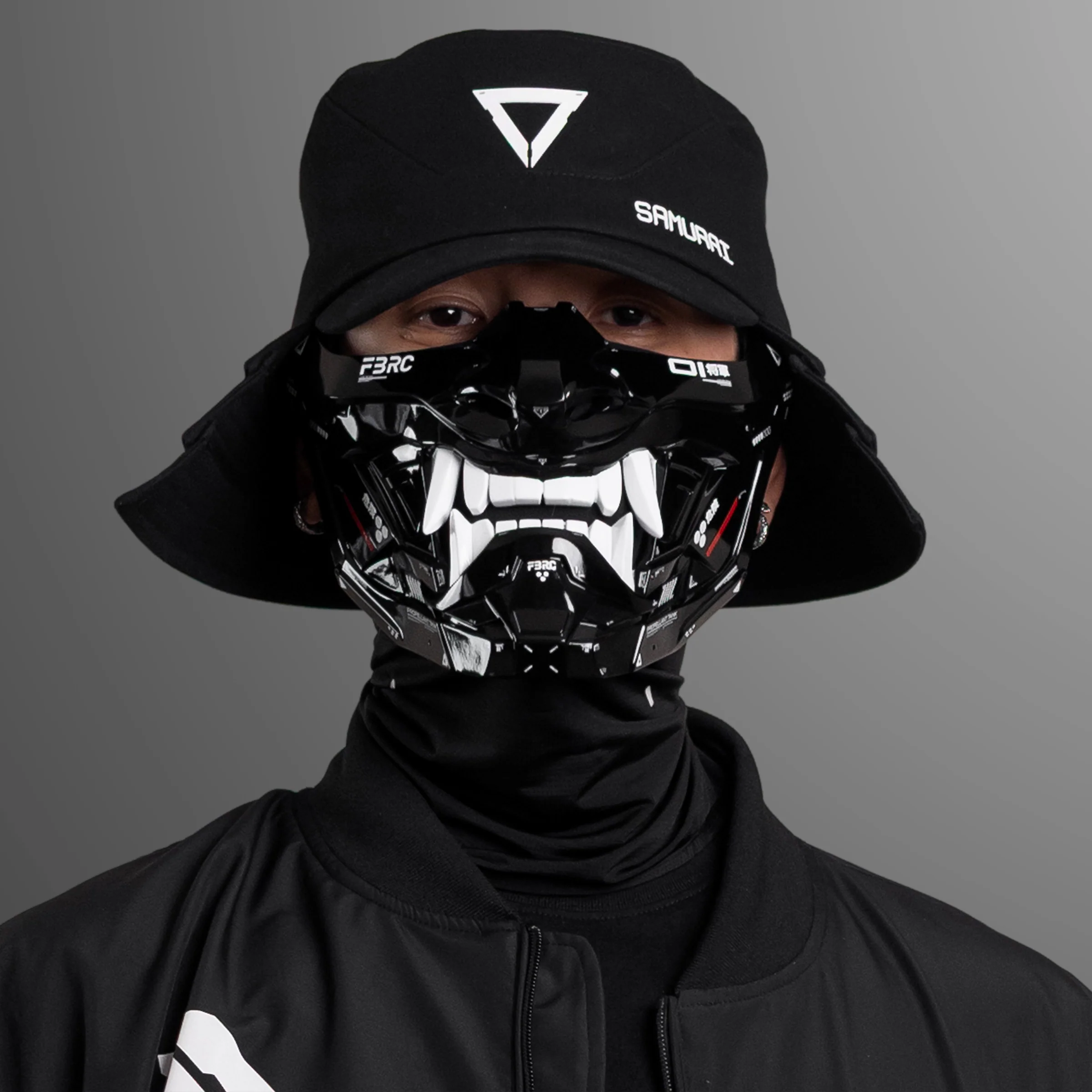ONI v2 Black Gloss Half Cyber Mask - Image 11