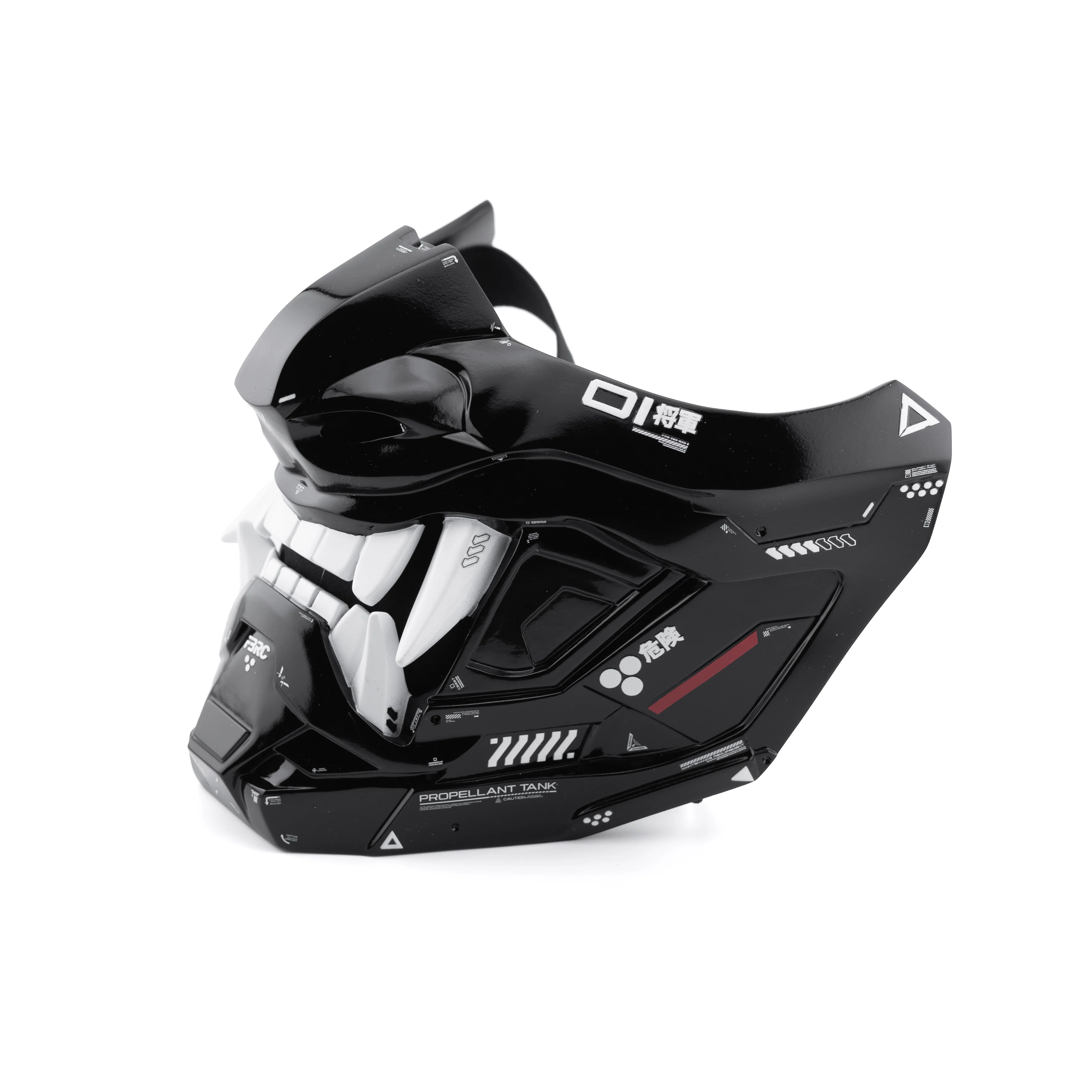 ONI v2 Black Gloss Half Cyber Mask - Image 3