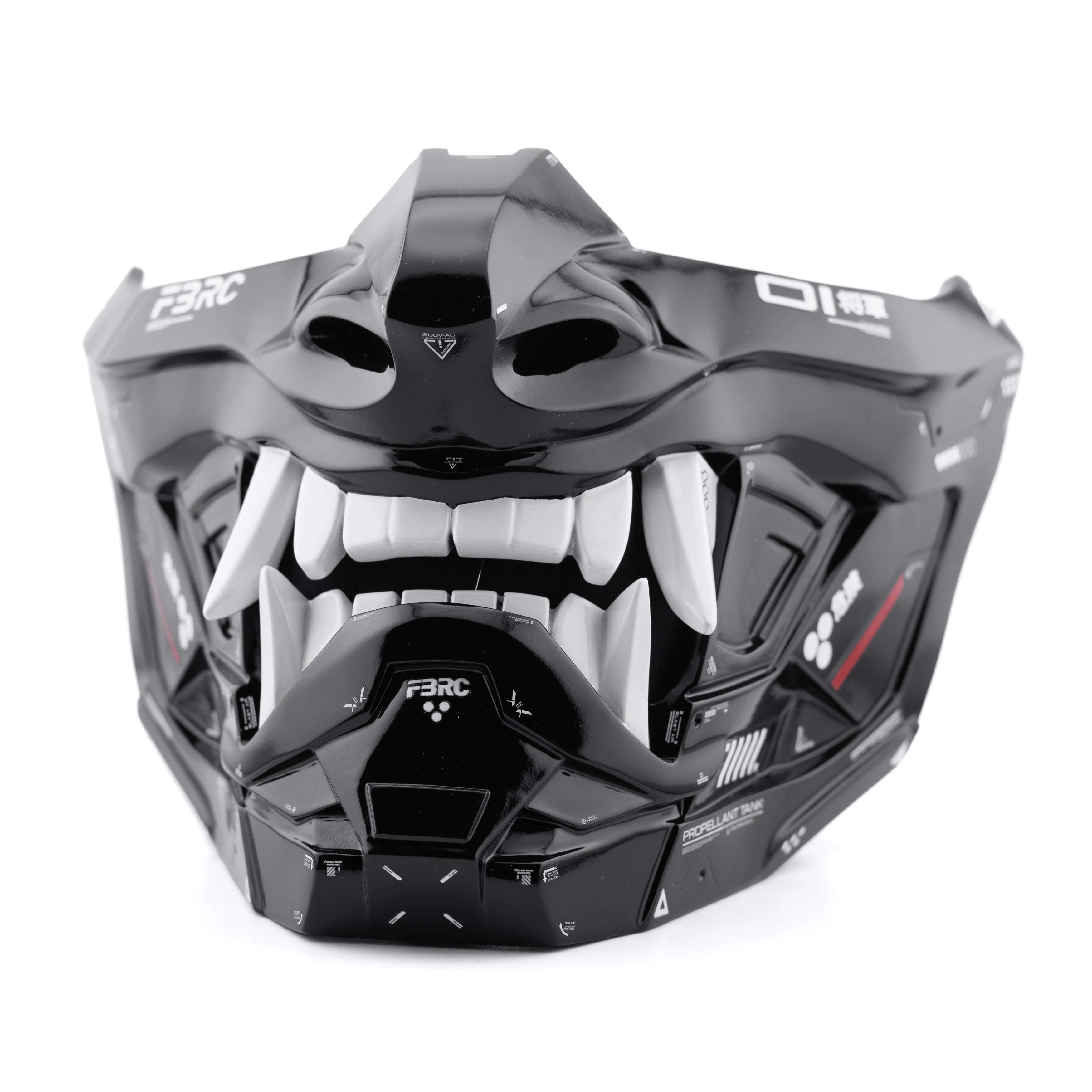 ONI v2 Black Gloss Half Cyber Mask - Image 7