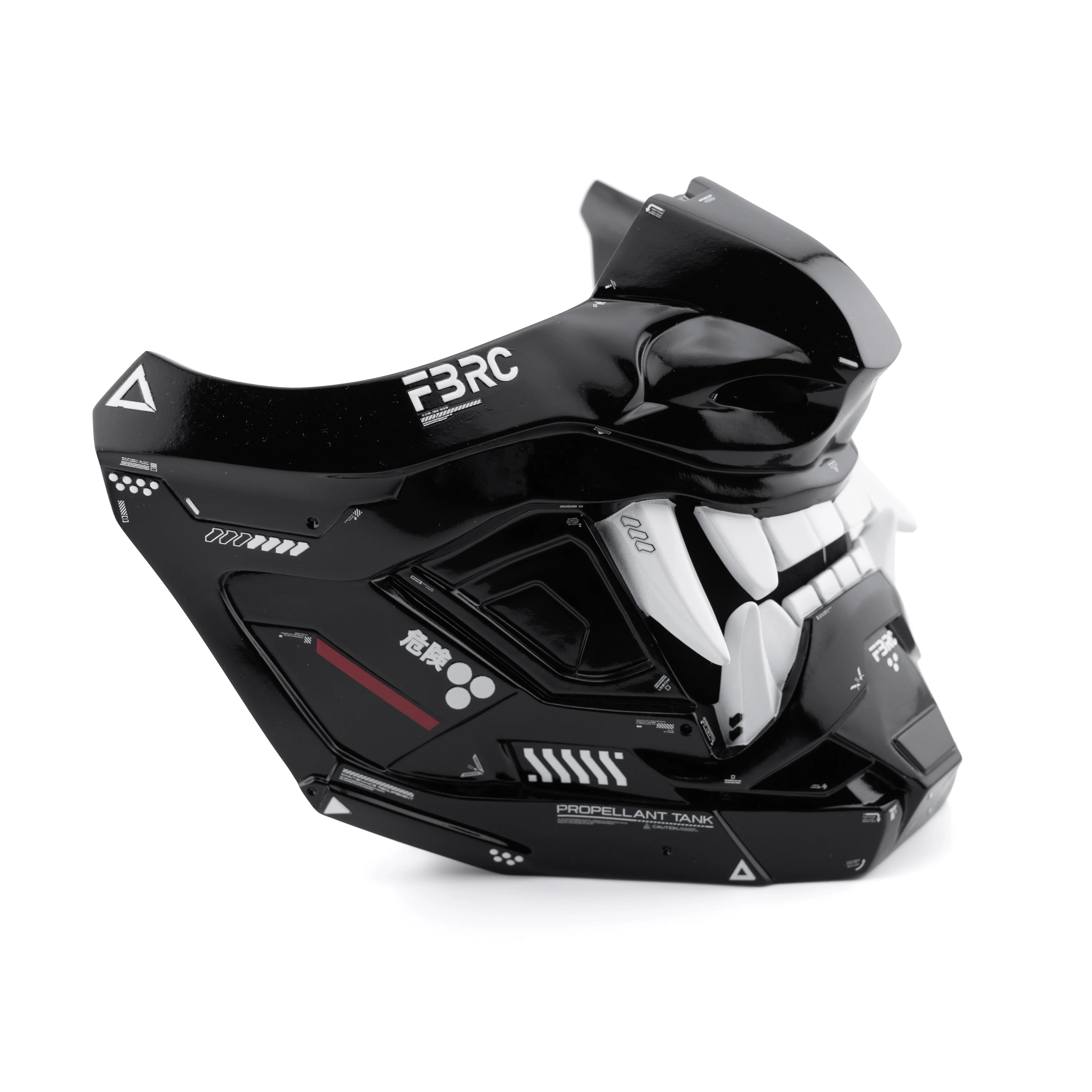 ONI v2 Black Gloss Half Cyber Mask - Image 8
