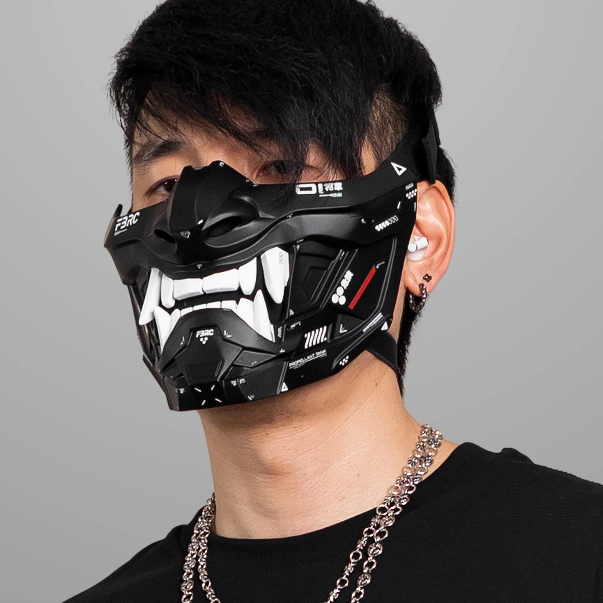 ONI v2 Black Half Cyber Mask - Image 11
