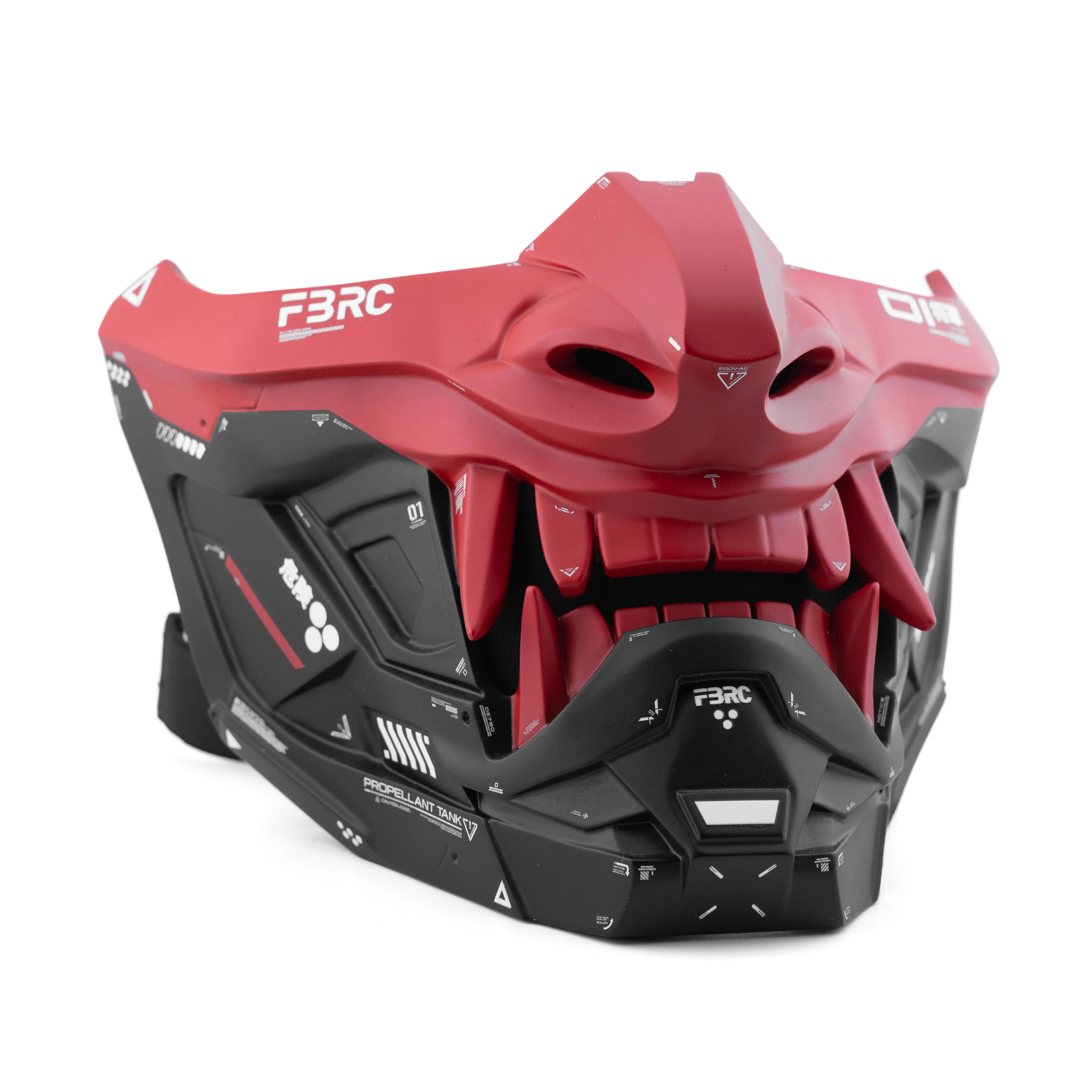 ONI v2 Red Black Half Cyber Mask - Image 5