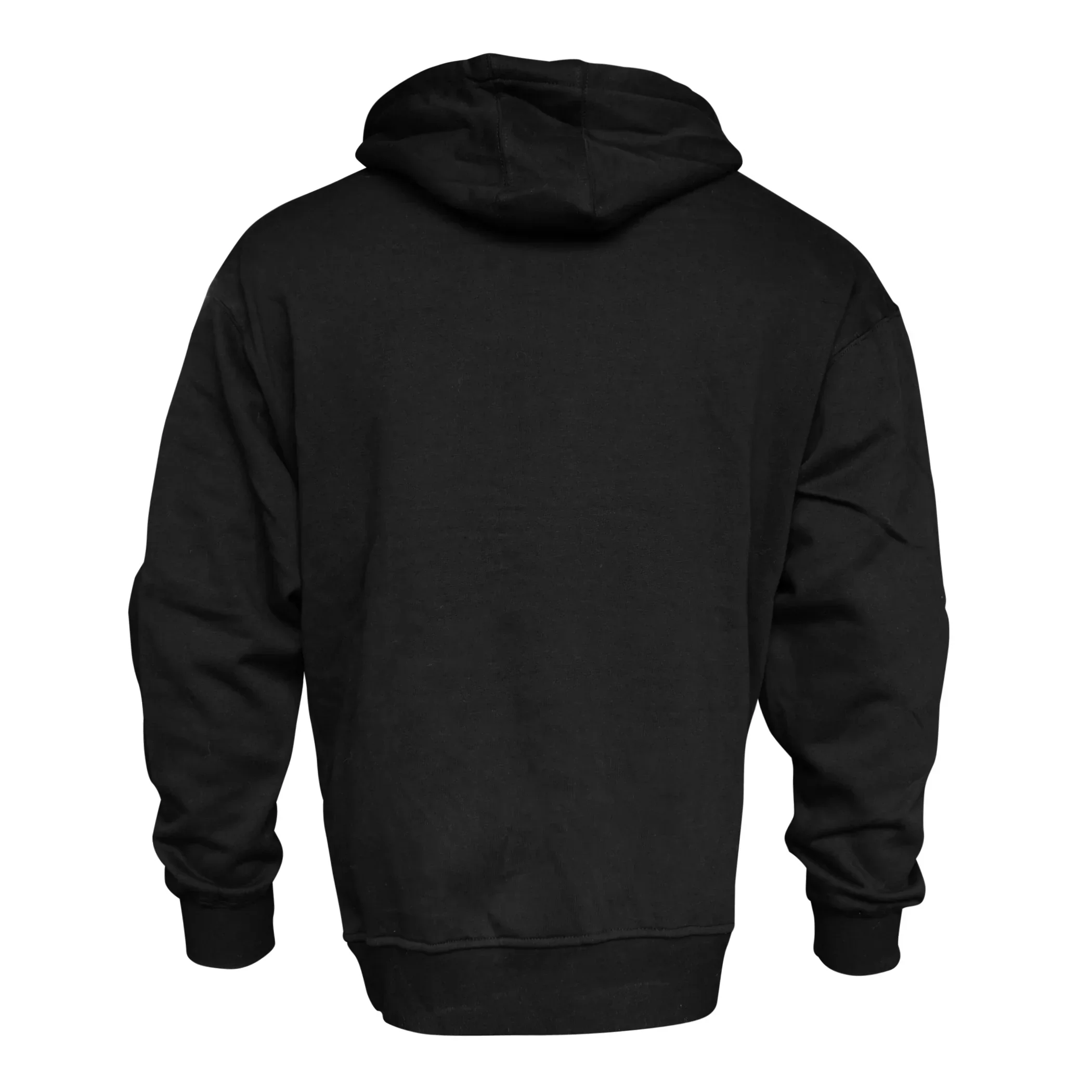 Plain Black Hoodie - Image 2