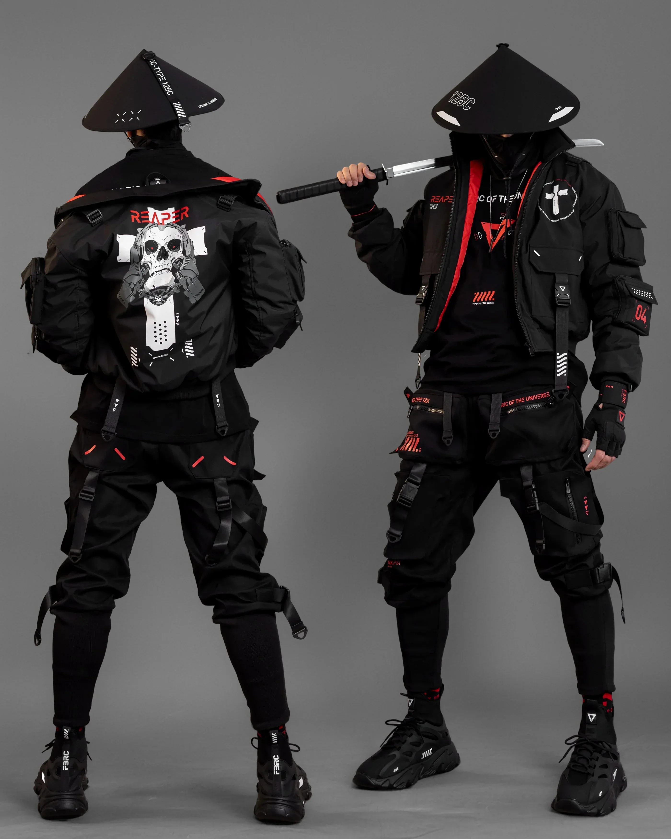Reaper Black Short Bomber Jacket - Image 5