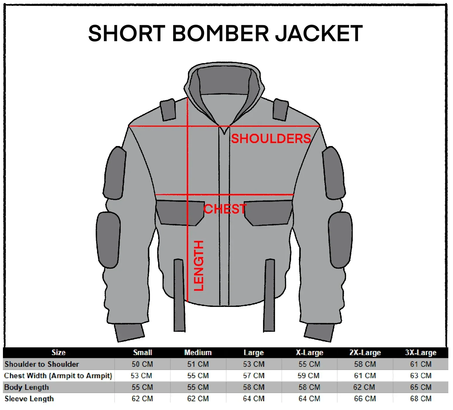 Reaper Black Short Bomber Jacket - Image 8