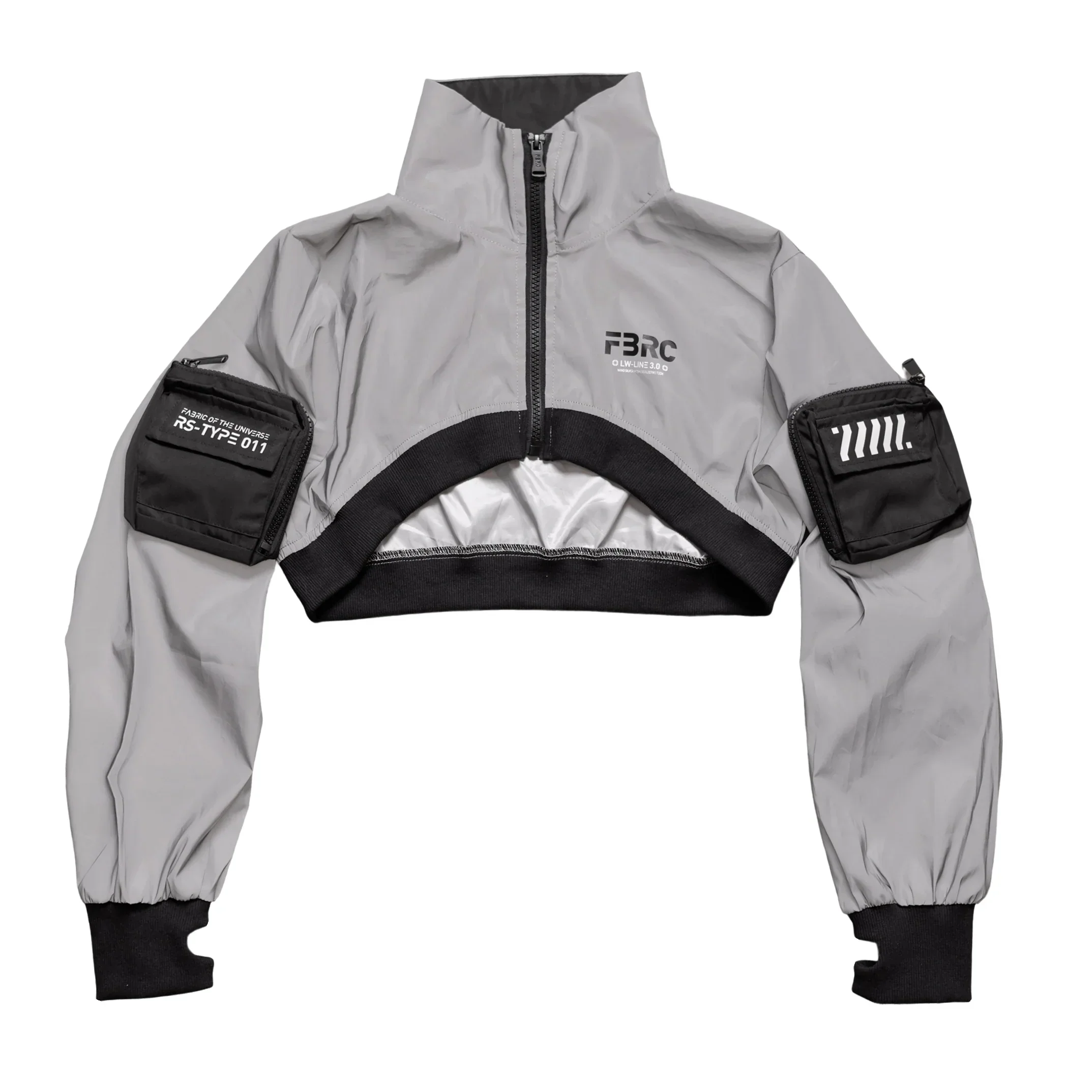 RS-Type 011 Gray Reflective Shrug Jacket - Image 3