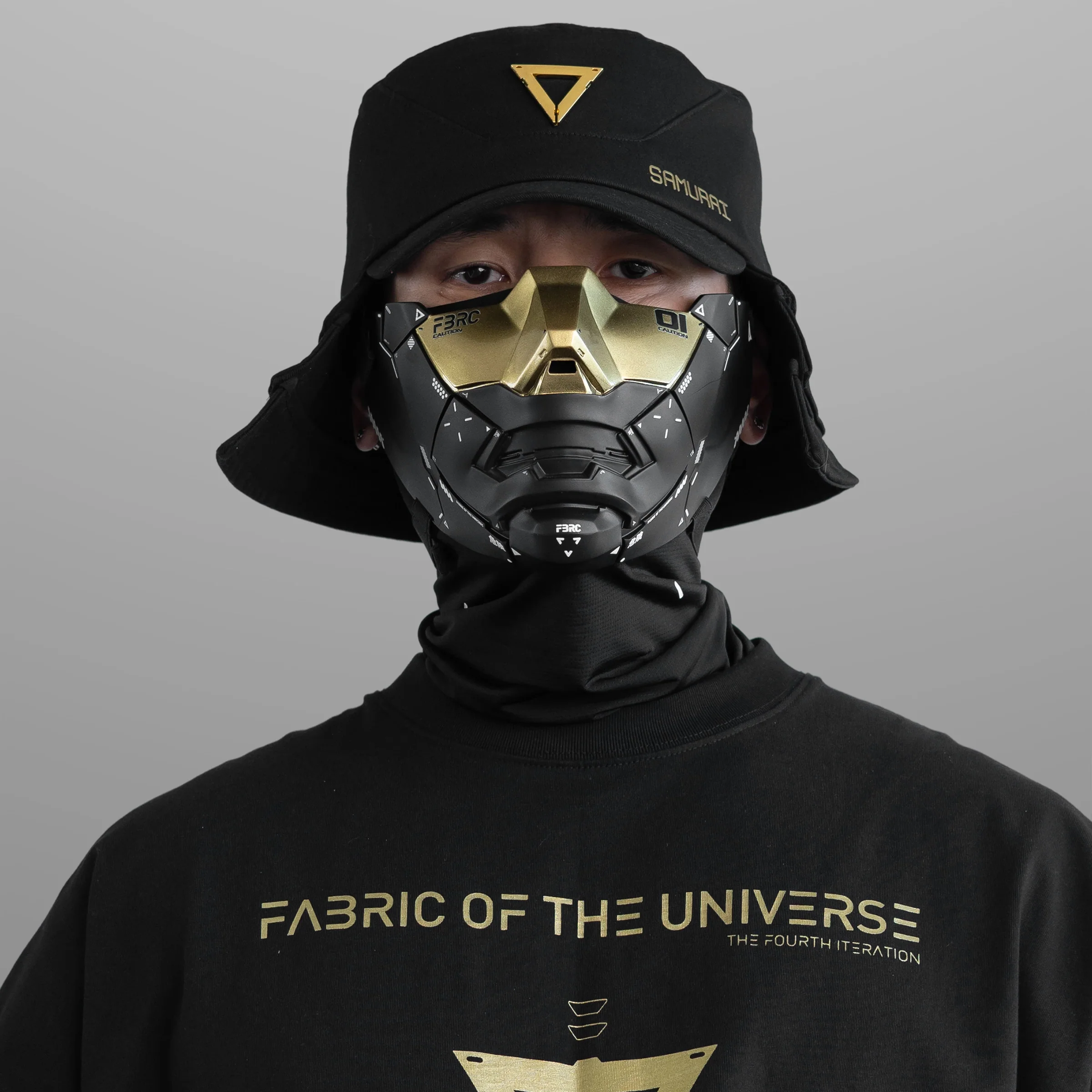 Samurai-02A Black Gold Bucket Hat - Image 10